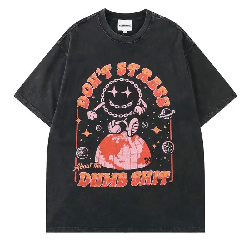 Japanese Brand × Vintage 90s Design Dumb Shit Oversized Printed Vintage T Shirt Size US XL / EU 56 / 4 - 1 Thumbnail