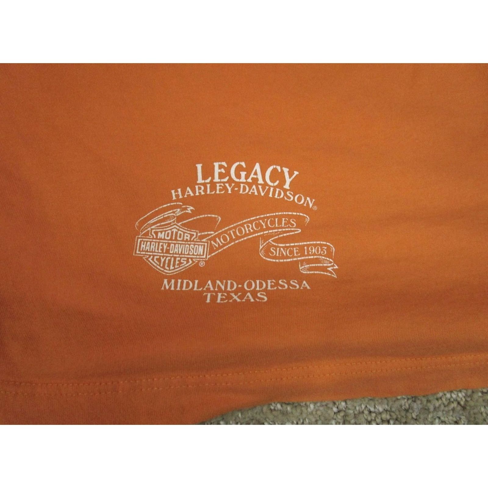 Harley Davidson Harley-Davidson Shirt Women Small Orange Long Sleeve Flames Size S / US 4 / IT 40 - 4 Thumbnail