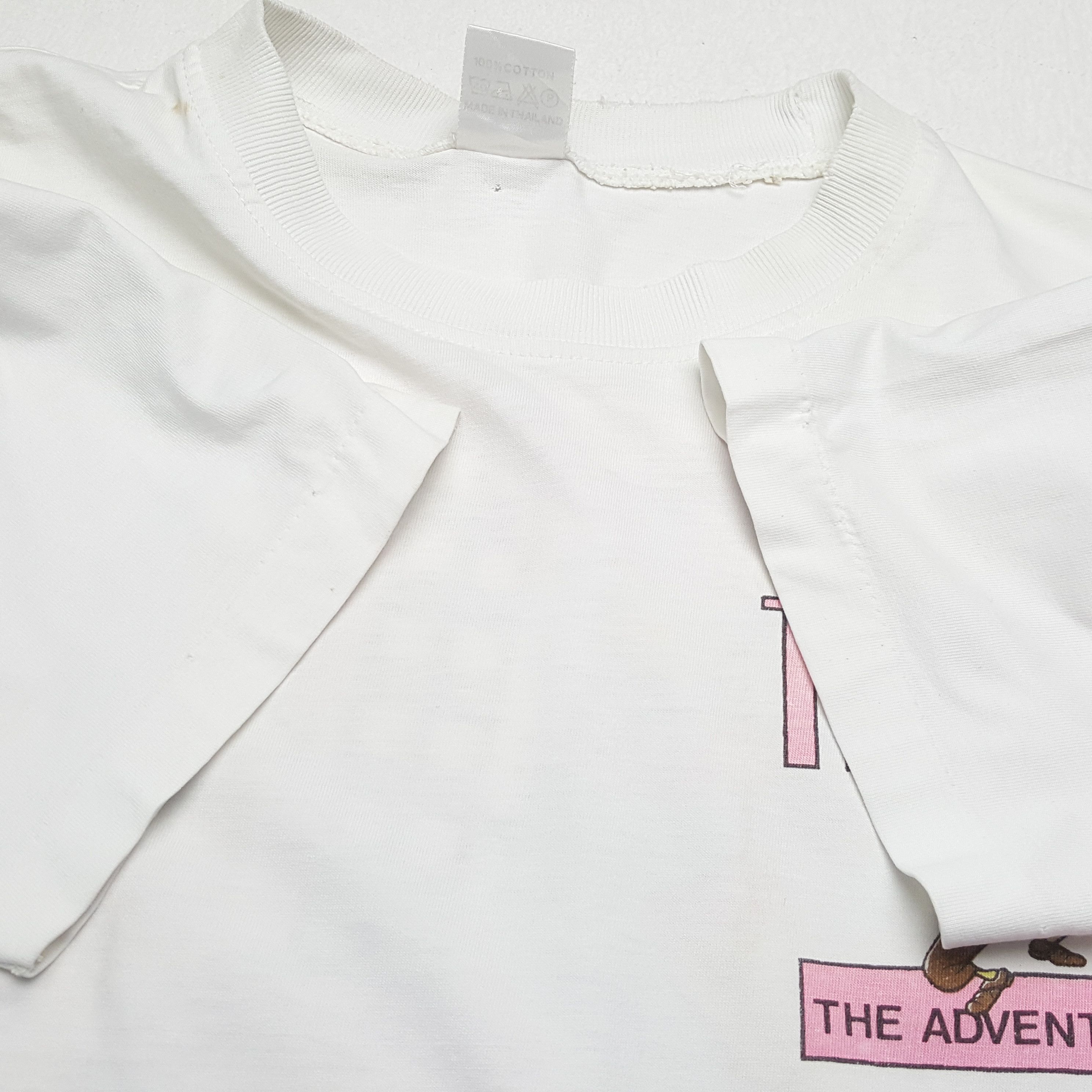 Vintage Vintage ADVENTURE OF TINTIN American Animated Movie T-Shirt Size US L / EU 52-54 / 3 - 8 Thumbnail