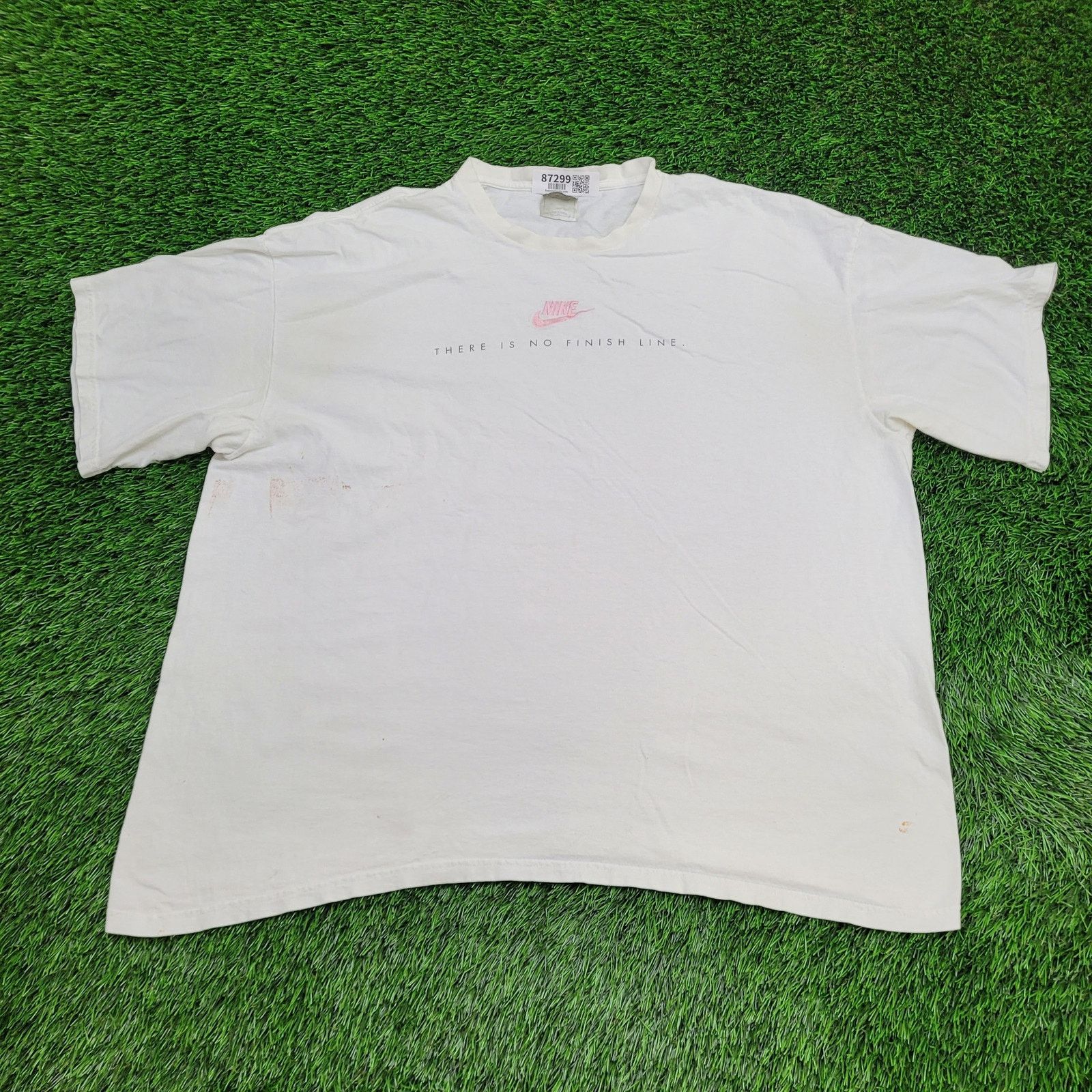 Nike Vintage Y2K NIKE Center Swoosh Shirt 2XL 28x29 White Baggy Size US XXL / EU 58 / 5 - 1 Thumbnail