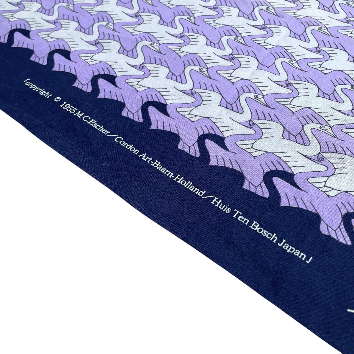 Vintage M.C Escher Flock Of Birds Licensed Cordon Art Cotton Scarf Size ONE SIZE - 3 Thumbnail