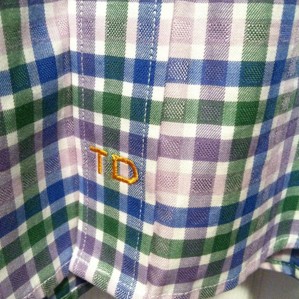 Thomas Dean THOMAS DEAN MENS NEW PLAID COTTON CASUAL SHIRT SIZE: M Size US M / EU 48-50 / 2 - 10 Thumbnail