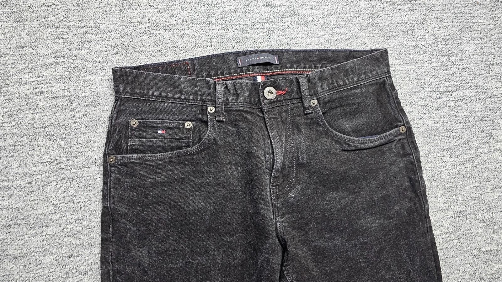 Tommy Hilfiger Tommy Hilfiger Denton Stretch Straight Jeans W32 Faded Black Size US 32 / EU 48 - 6 Thumbnail