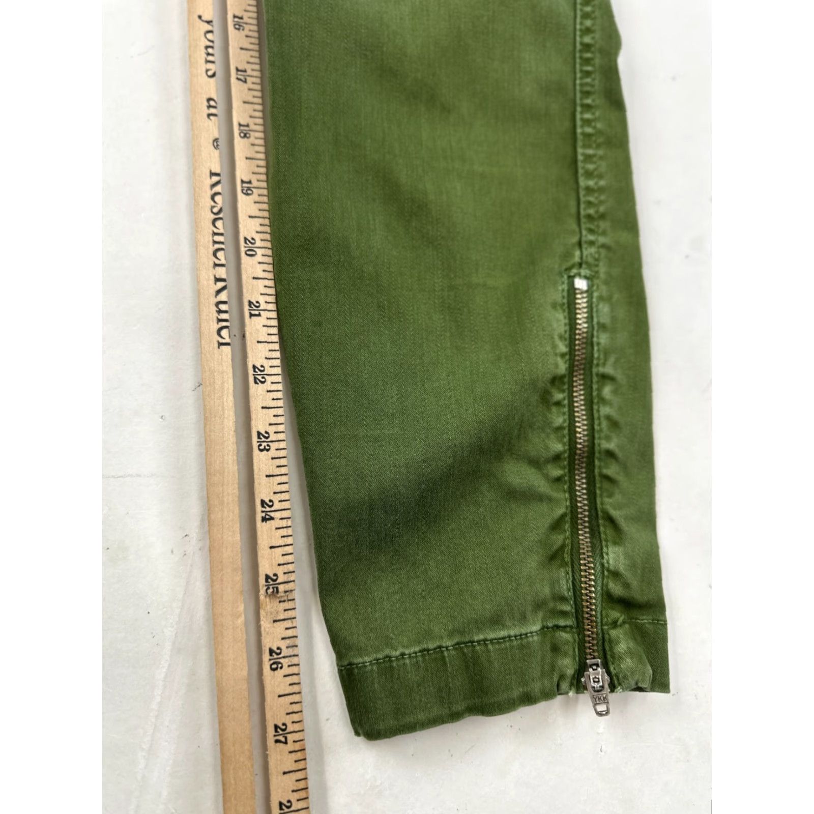 J.Crew J.CREW Jeans Women 29 Green Denim Mid Rise Skinny Pockets Zip Button Inseam 27" Regular 90s? No, keep generic Size 29" - 6 Thumbnail