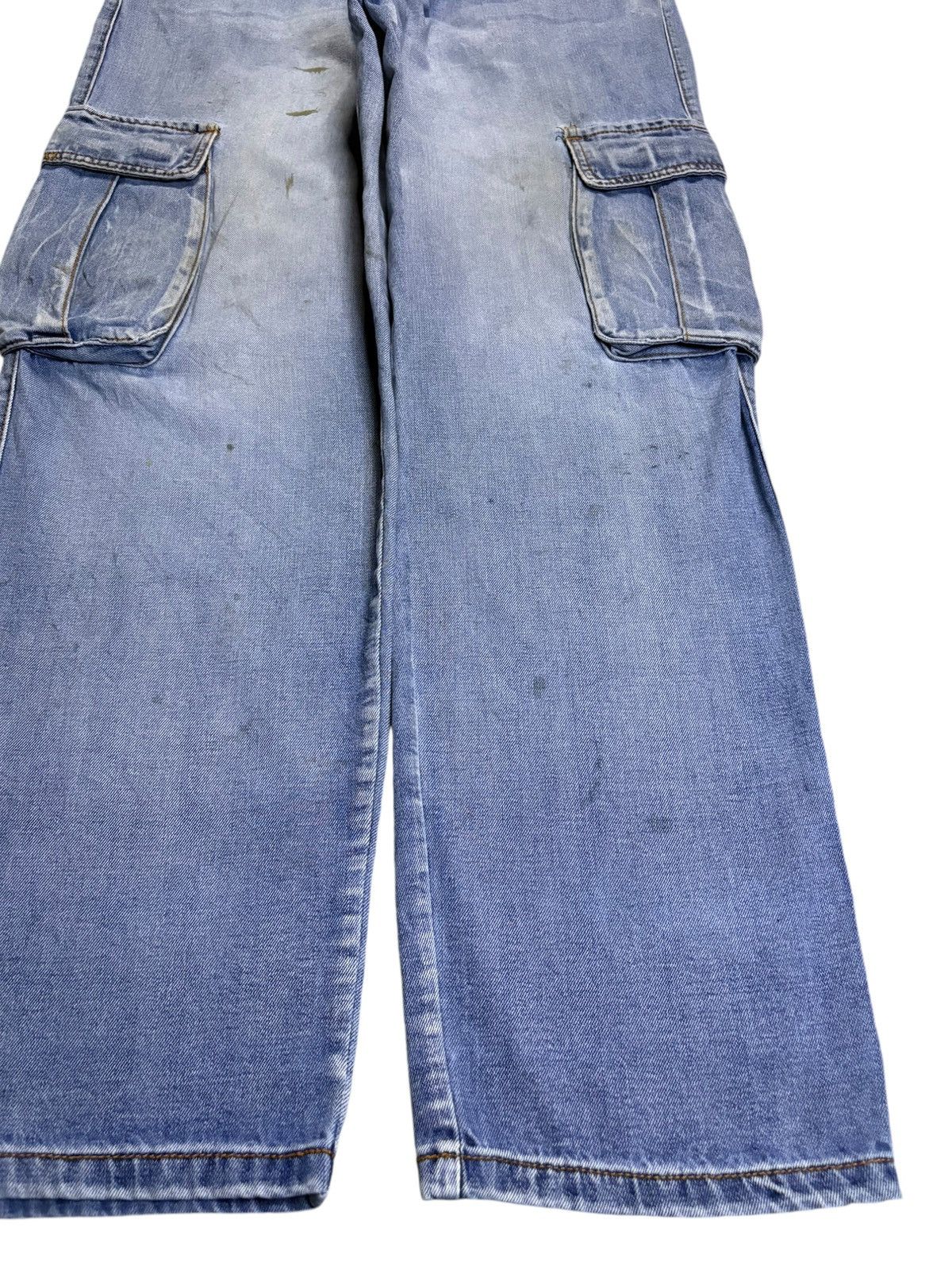 Japanese Brand Vintage Japanese Brand Mud Wash Loose Cargo Jeans Size US 32 / EU 48 - 7 Thumbnail