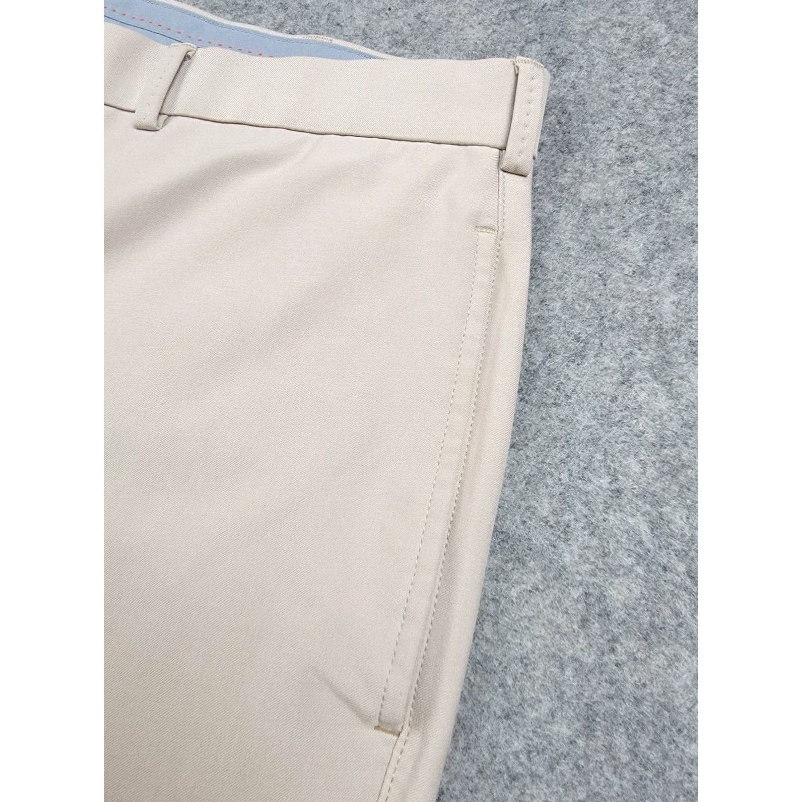 Peter Millar Peter Millar Shorts Mens 40 Brown Beige Wicking Element Golf Casual Preppy Sports Bermuda Front Button Embroidered Logo Pockets Mens Size US 40 / EU 56 - 6 Thumbnail