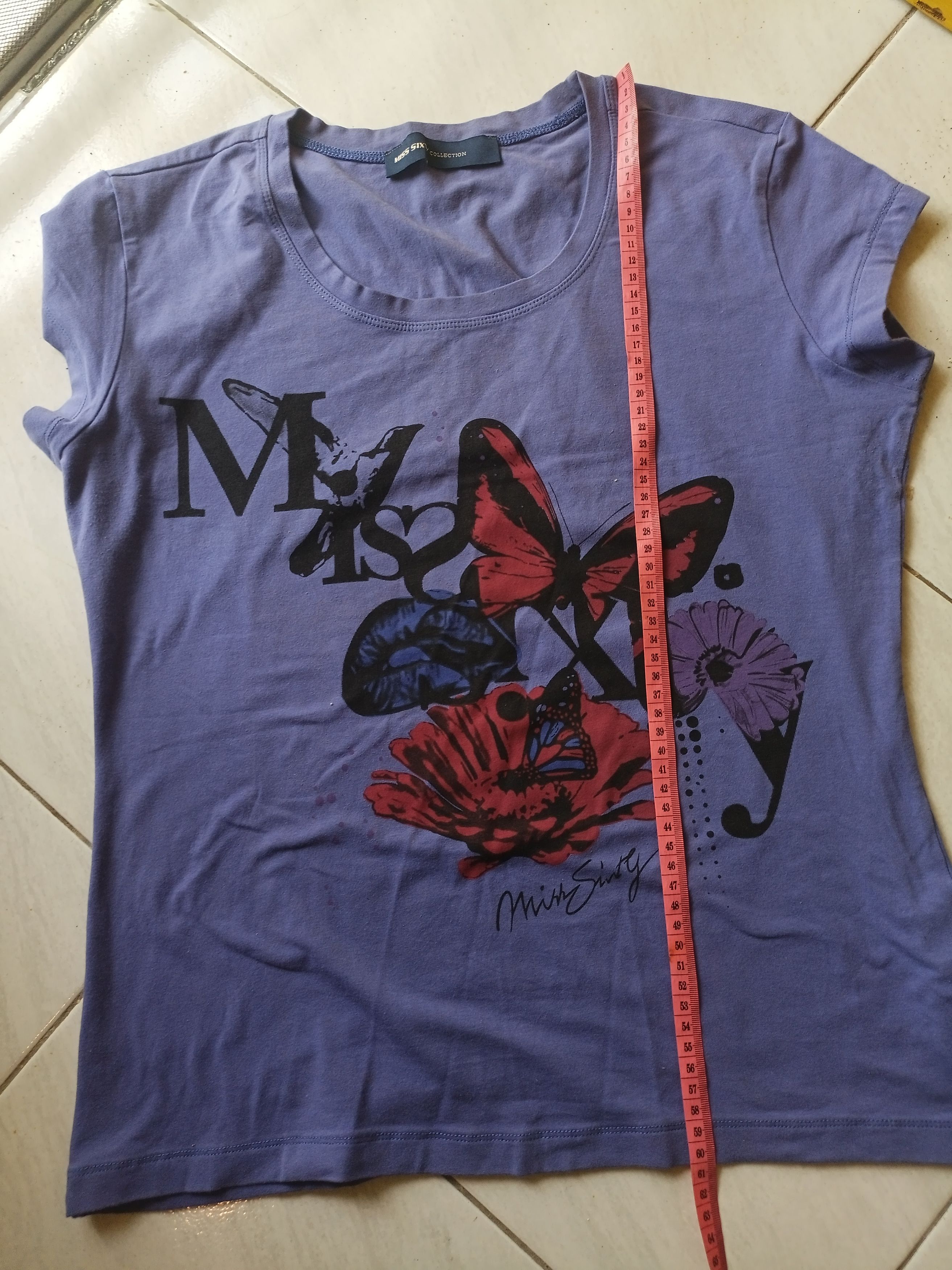 Miss Sixty Miss Sixty Collection Tee Short Sleeve Butterfly Print Size XXL / US 16-18 / IT 52-54 - 5 Thumbnail