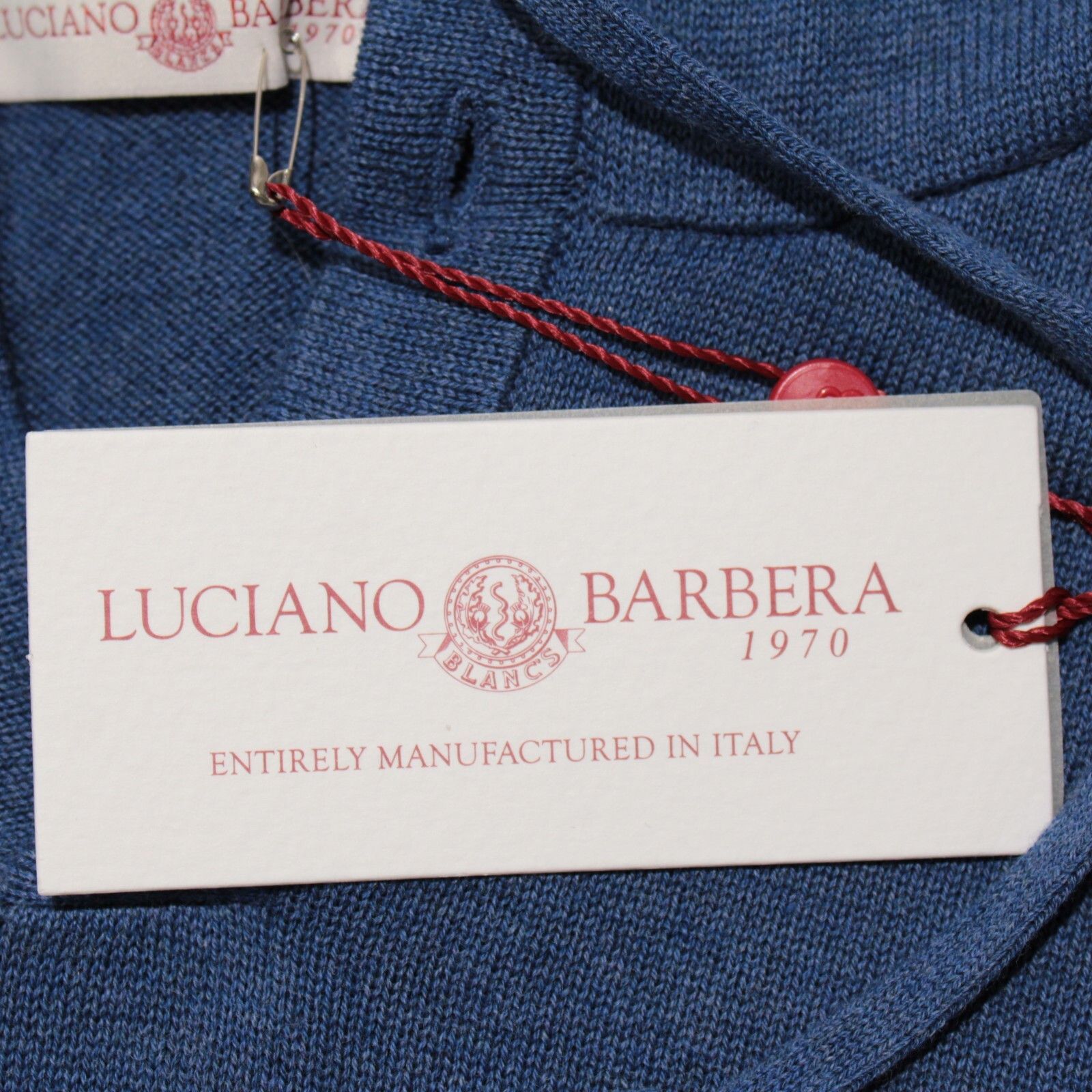 Luciano Barbera Luciano Barbera Sweater Size US M in Blue Size US M / EU 48-50 / 2 - 2 Thumbnail