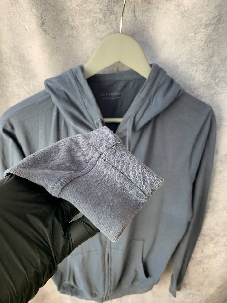 Allsaints AllSaints Hoodie Grey Full Zip Ram Casual Lightweight Size US M / EU 48-50 / 2 - 10 Thumbnail