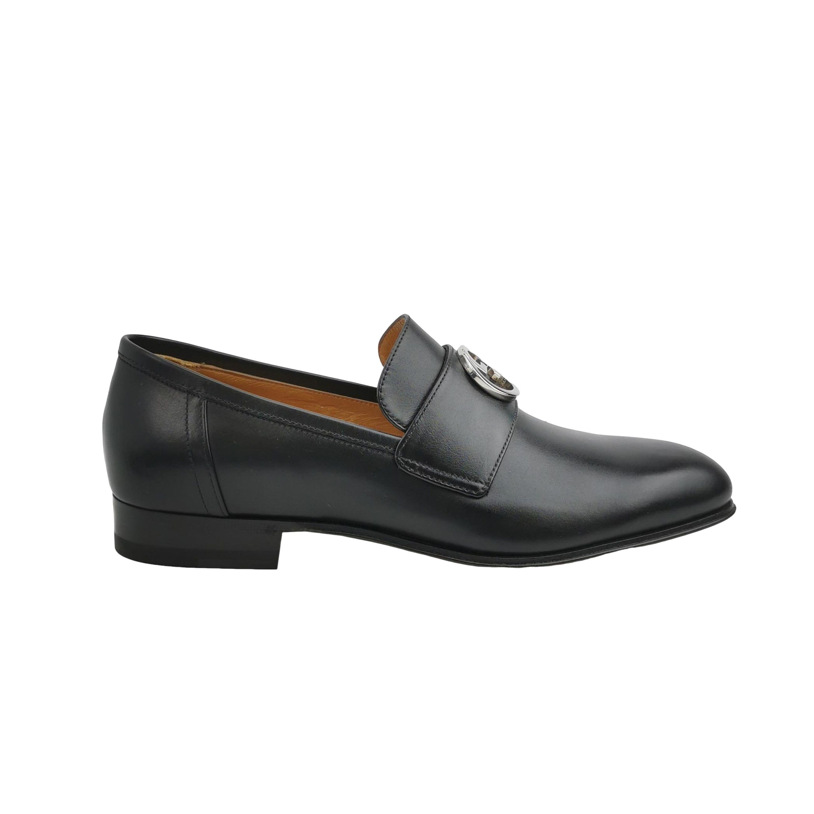 Gucci Gucci Interlocking G Leather Loafers US 5.5 Size US 5.5 / EU 38 - 1 Thumbnail