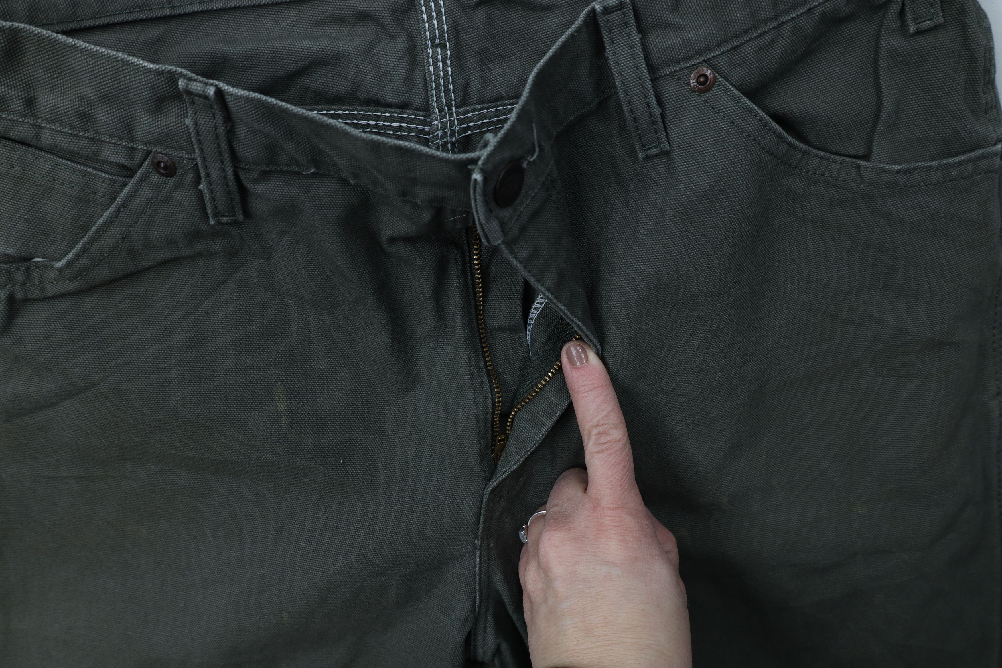 Dickies Vintage Y2K Dickies Canvas Wide Leg Dungaree Pants Green Size US 36 / EU 52 - 8 Thumbnail