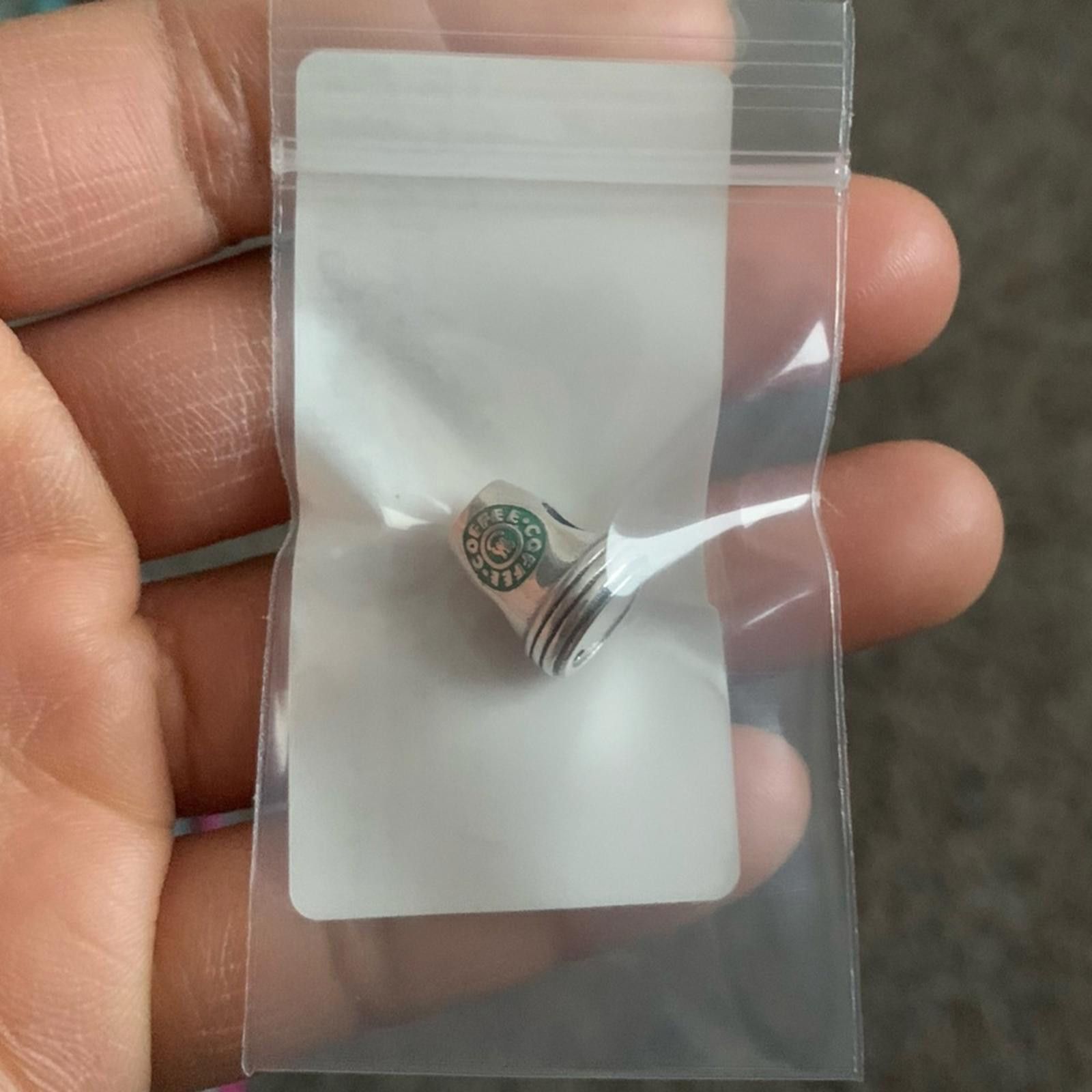 Other NWOT Coffee Cup Charm Sterling Silver 925 Size ONE SIZE - 2 Thumbnail