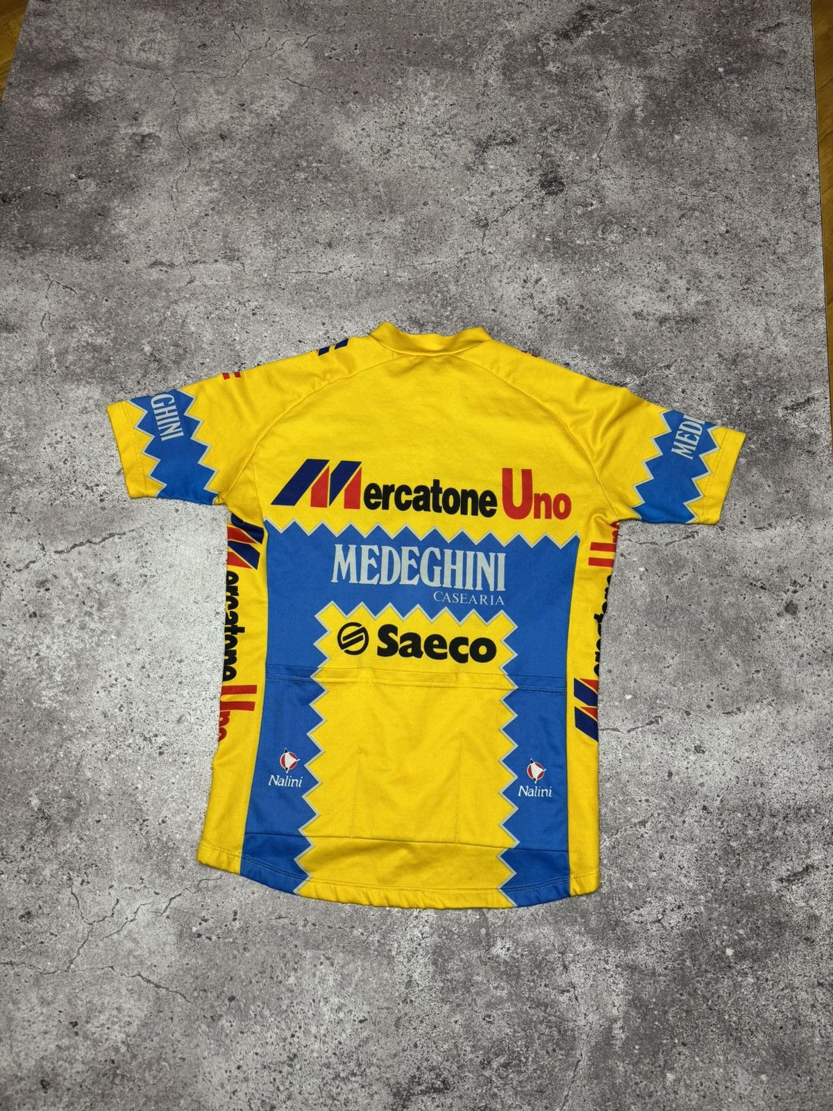 Vintage Mercatone Uno Saeco Cycling Jersey Size US M / EU 48-50 / 2 - 3 Thumbnail