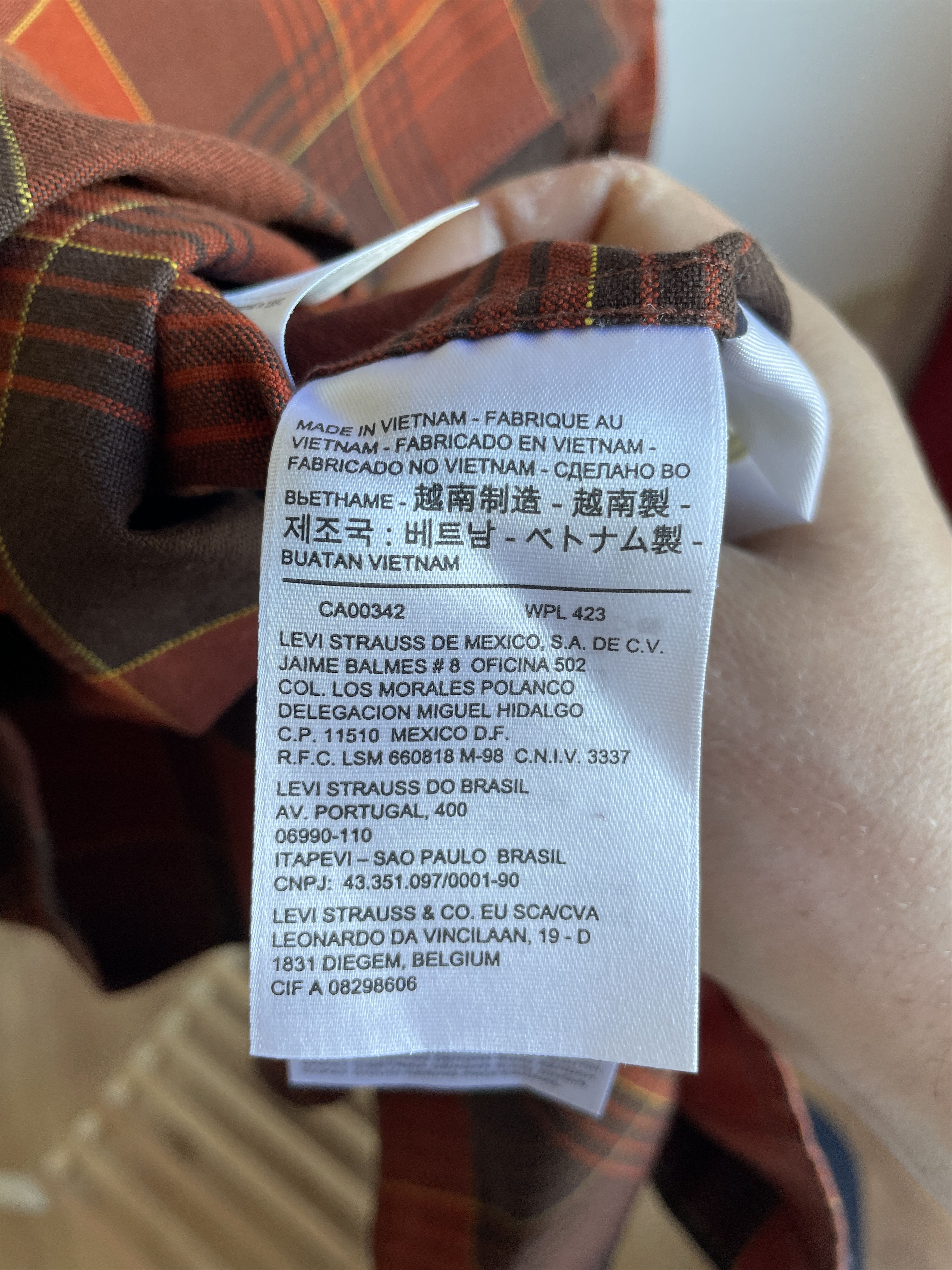 Levi's Levi's Plaid Shirt Size S Size US S / EU 44-46 / 1 - 5 Thumbnail