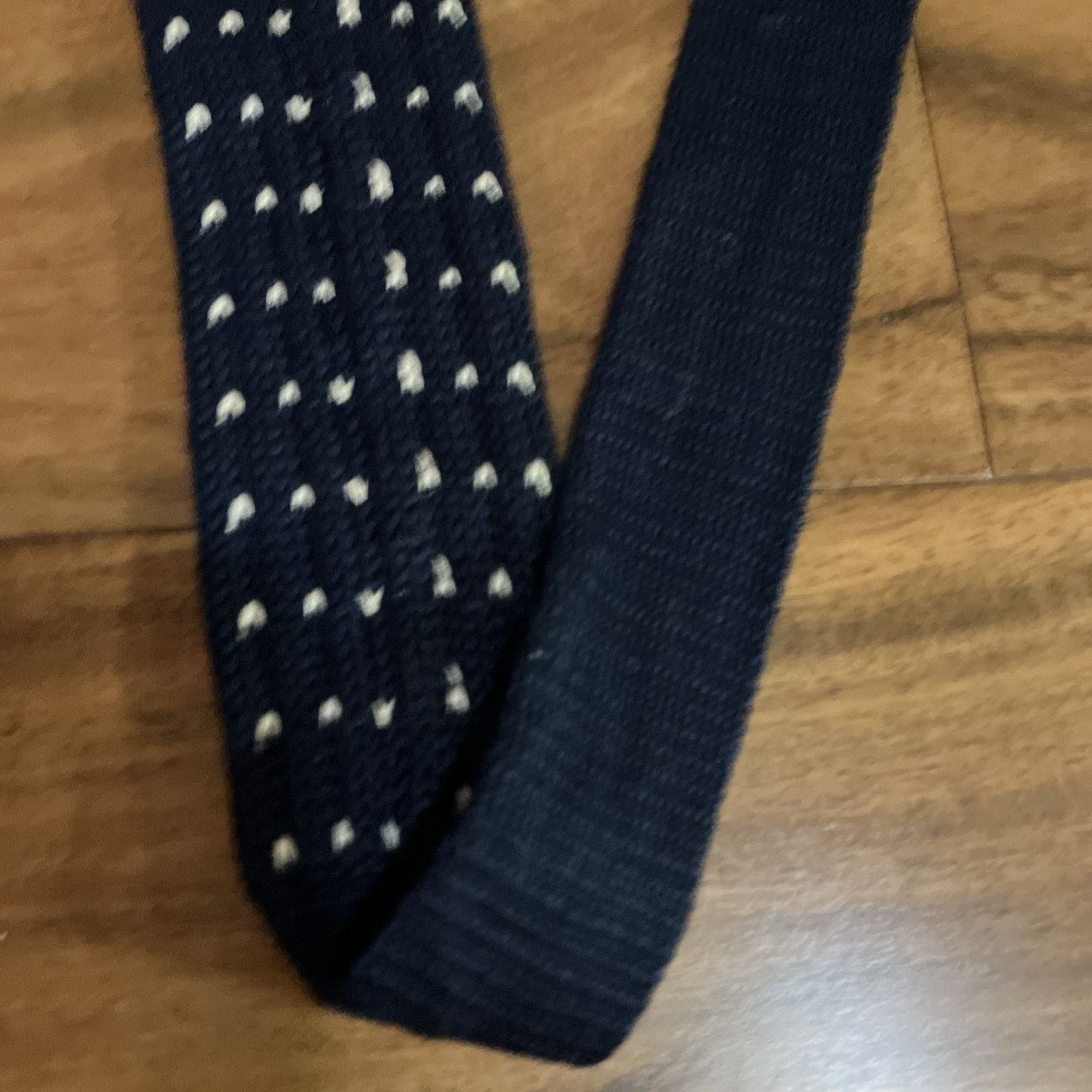 Other Vintage Rooster Square Knit End Necktie Blue Geometric 1960s Size ONE SIZE - 12 Thumbnail