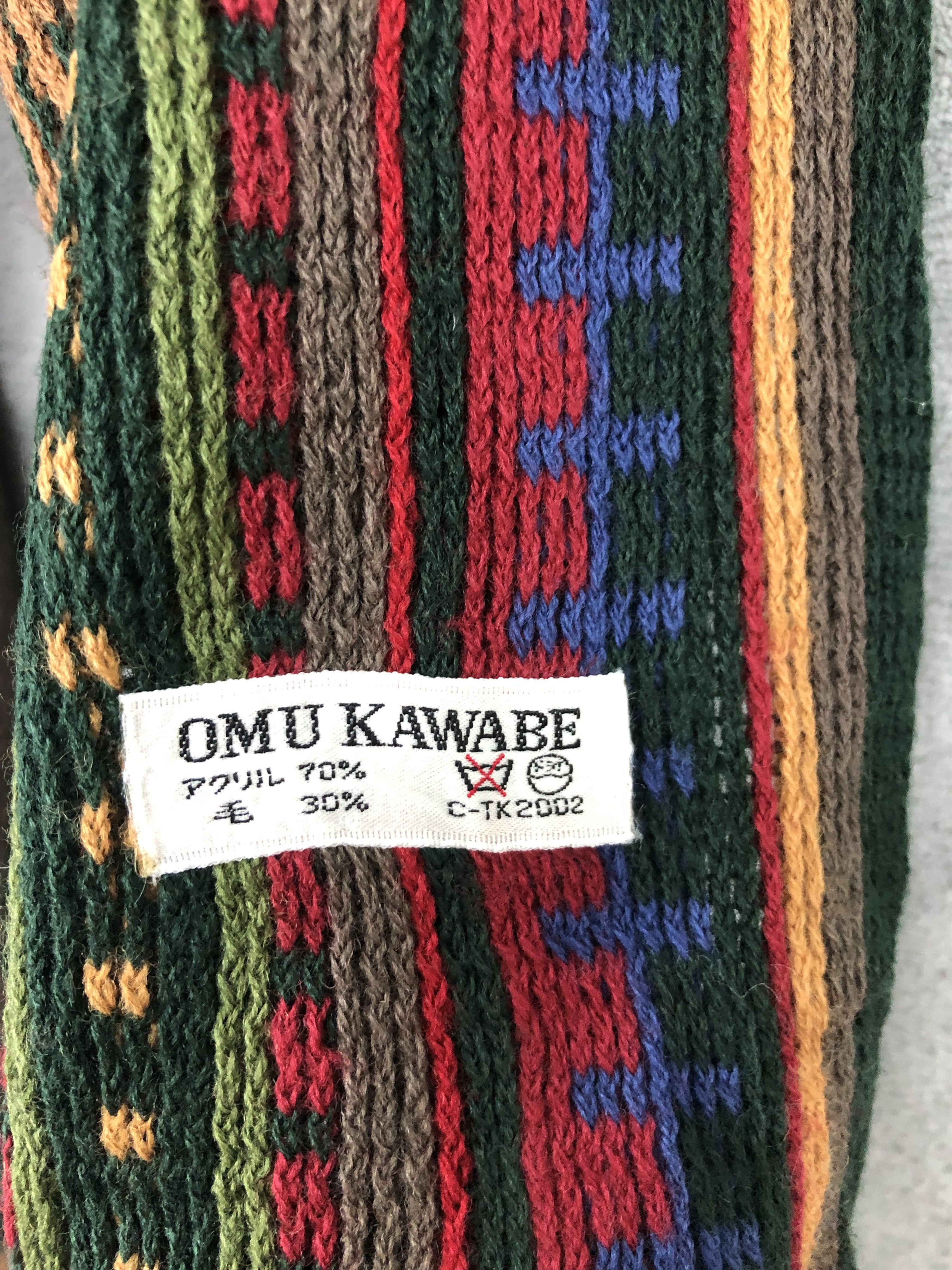Japanese Brand × Vintage Vintage Omu Kawabe Scarf Muffler Neck Scarf Size ONE SIZE - 5 Thumbnail