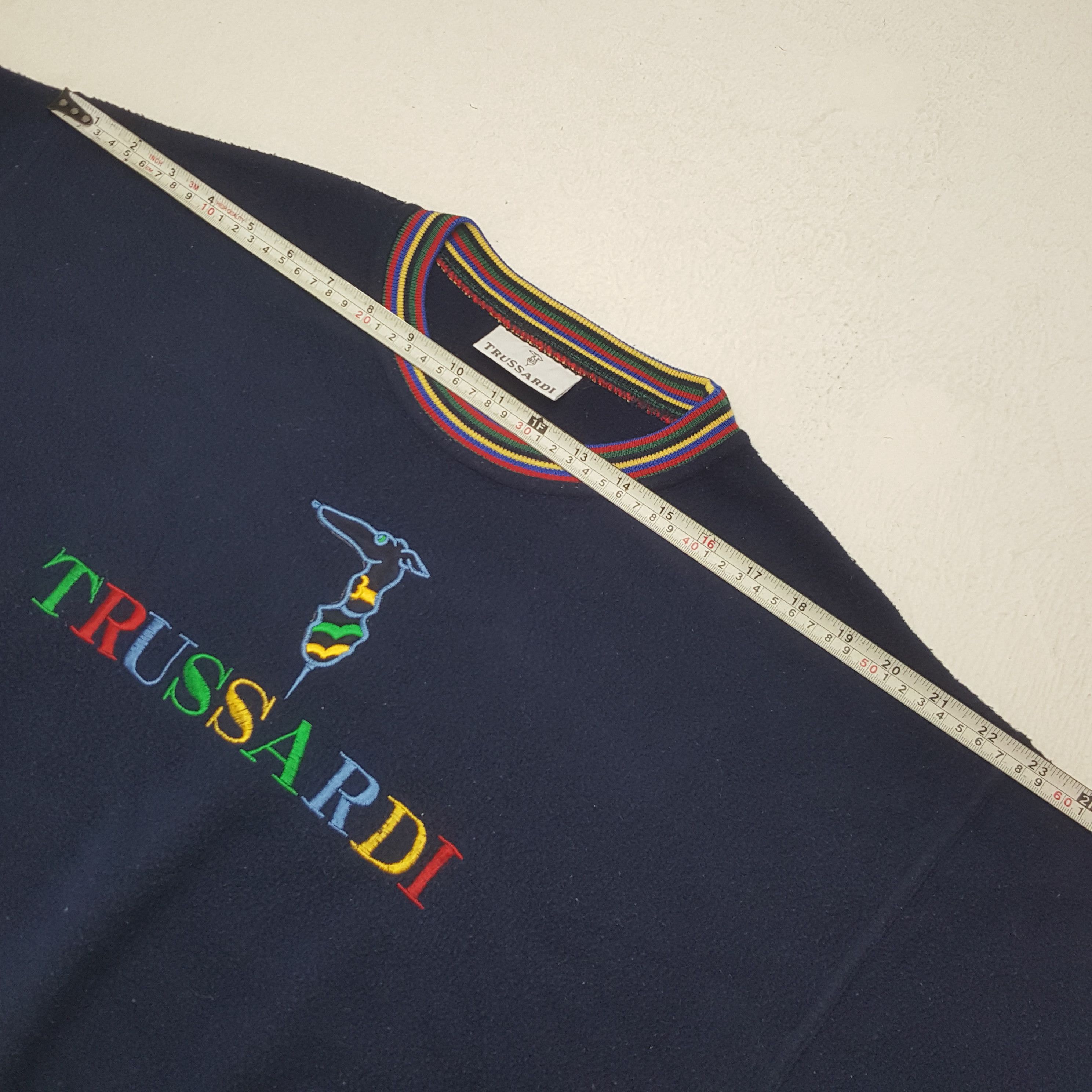 Trussardi × Vintage Vintage Trussardi Italian Brand Logo Sweatshirt C281N18 Size US M / EU 48-50 / 2 - 5 Thumbnail