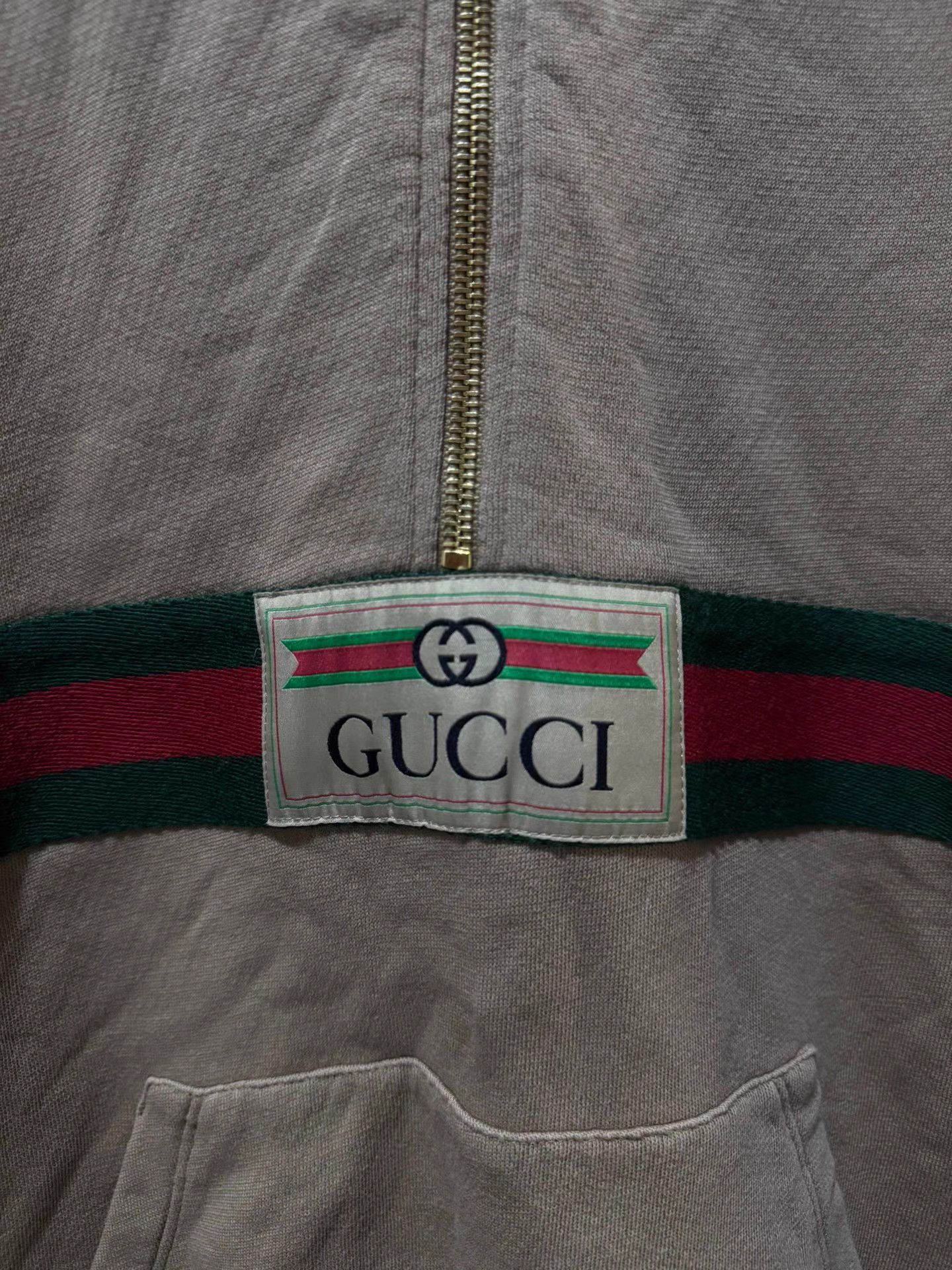 Gucci GUCCI Meteor Letter Print Pullover Zip-Up Sweatshirt K13 Size S / US 4 / IT 40 - 3 Thumbnail