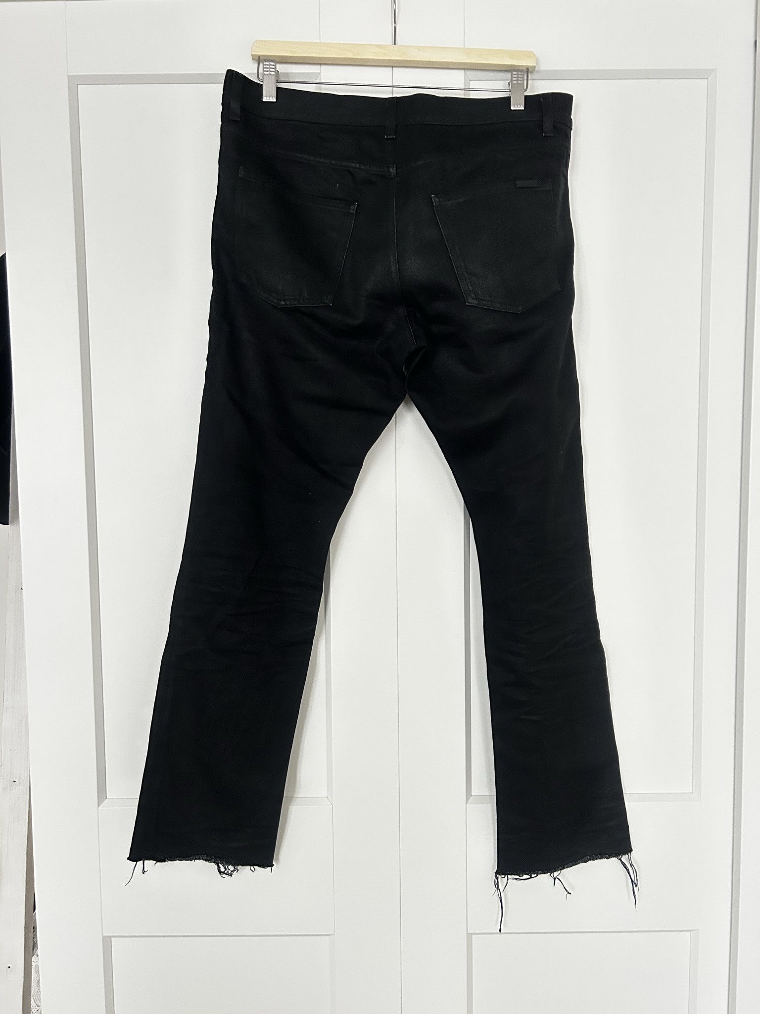 Saint Laurent Paris Saint Laurent waxed slim jeans Size US 32 / EU 48 - 2 Thumbnail