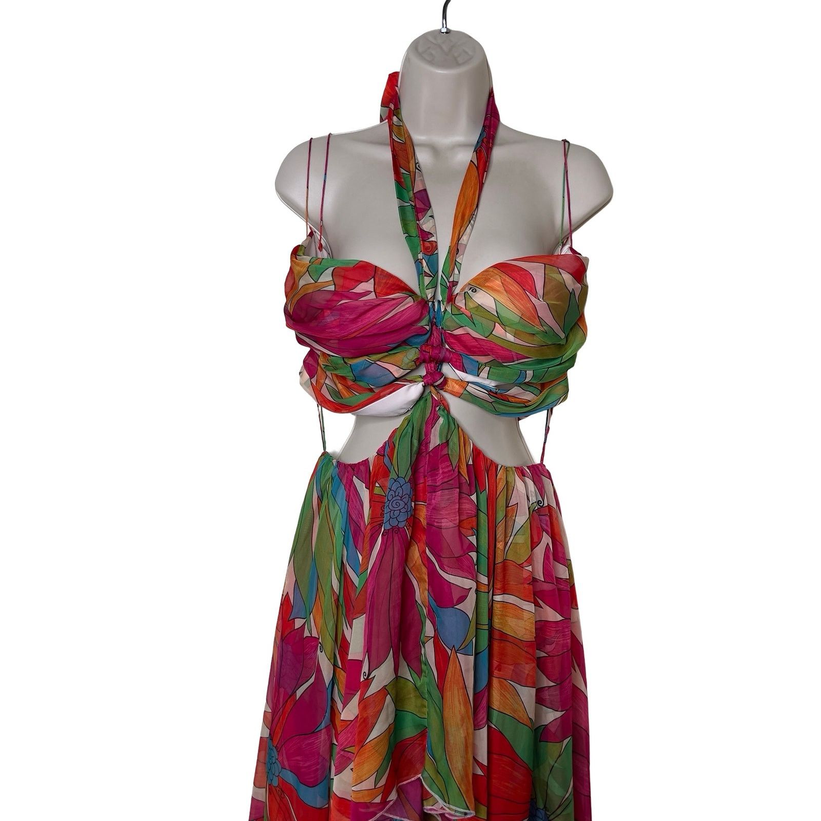 Ronny Kobo Ronny Kobo Natasha jungle high low maxi cut out dress sz XL Size XL / US 12-14 / IT 48-50 - 5 Thumbnail