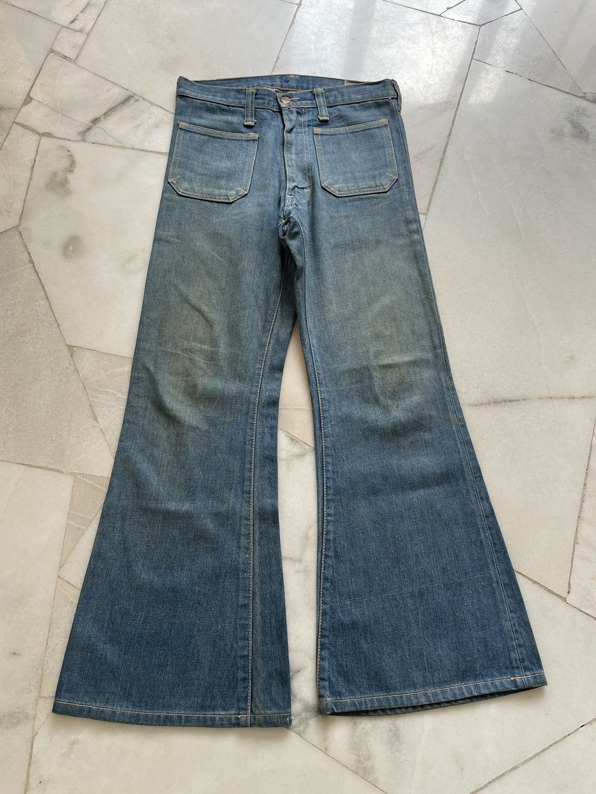 Wrangler Vintage 70s-80s Wrangler Bell Bottom Flare Jeans Size US 30 / EU 46 - 2 Thumbnail