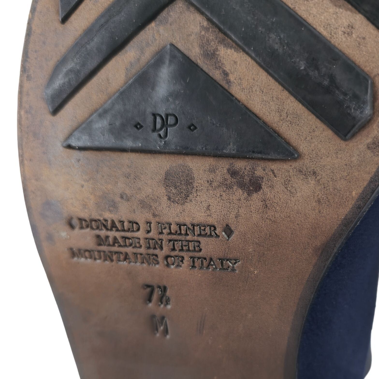 Donald Pliner Donald J. Pliner Italy Navy Blue Suede Chelsea Ankle Boots Size US 7.5 / EU 40-41 - 12 Thumbnail