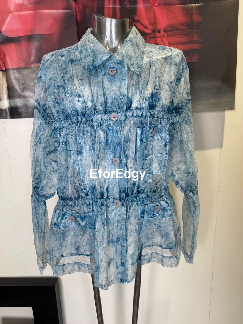 Issey Miyake issey miyake The glacier blue burned the shirt Size M / US 6-8 / IT 42-44 - 5 Thumbnail
