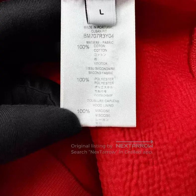 Givenchy Givenchy Red Rottweiler big dog head distressed hoodie Size US L / EU 52-54 / 3 - 5 Thumbnail