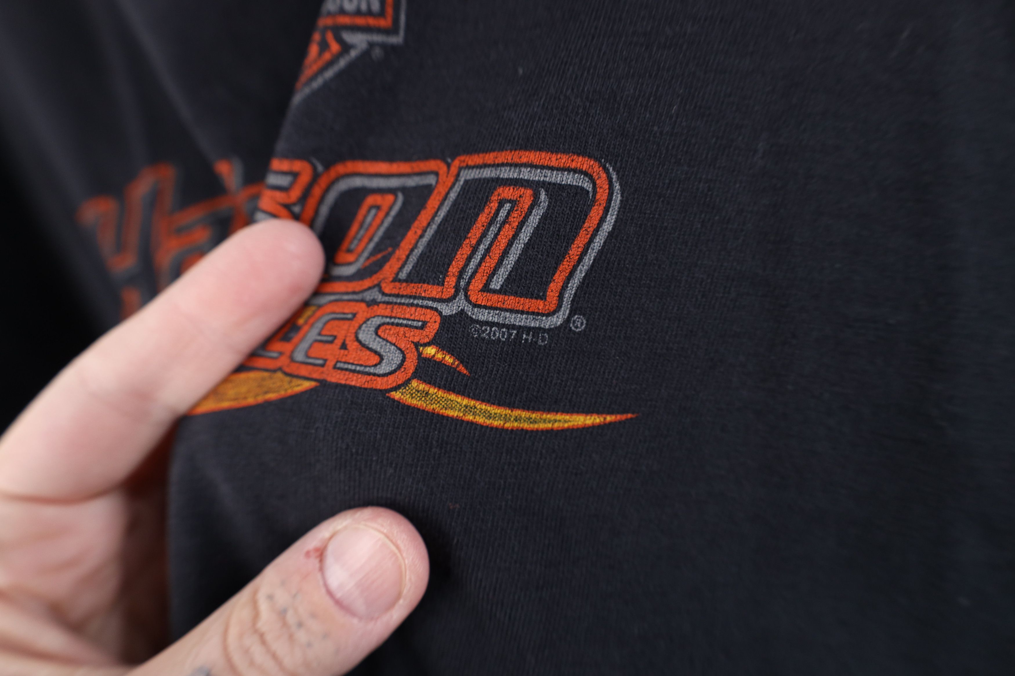 Harley Davidson Vintage Y2K Harley Davidson Flames Long Sleeve T-Shirt USA Size US XL / EU 56 / 4 - 5 Thumbnail