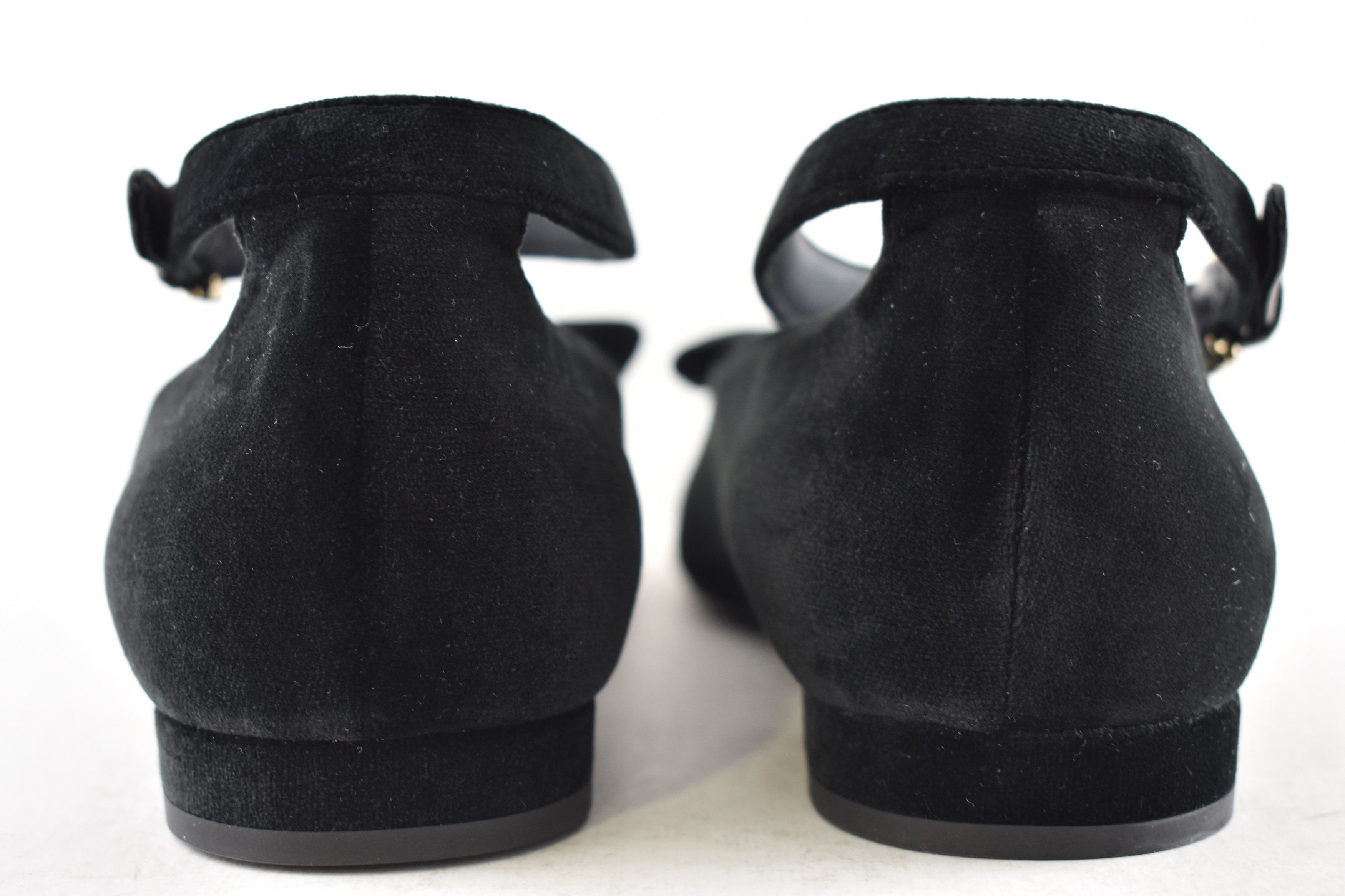 Chanel Chanel 24K Velvet Crystal CC Bow AnkleStrap Ballet Flat 36.5 Size US 6.5 / IT 36.5 - 20 Thumbnail