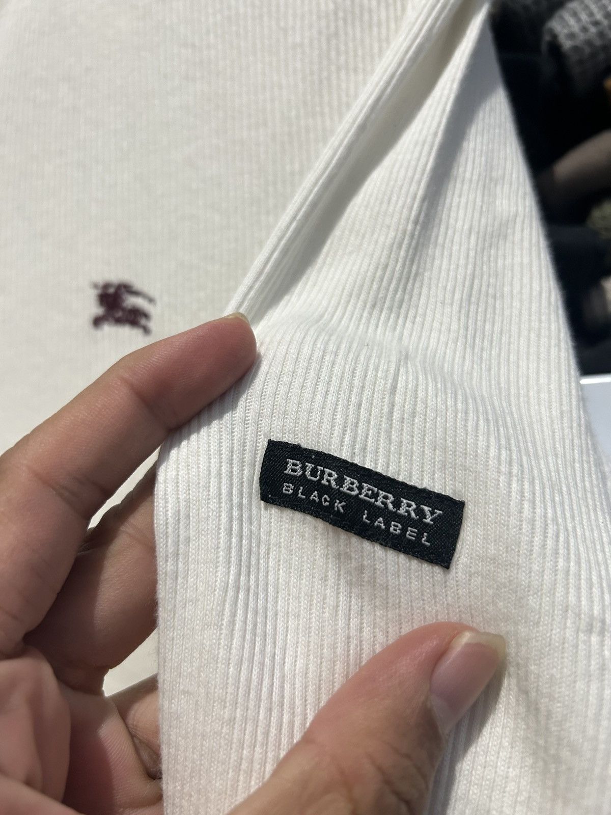 Burberry Y2K Vintage Burberry longsleeve Tee White Size US M / EU 48-50 / 2 - 3 Thumbnail
