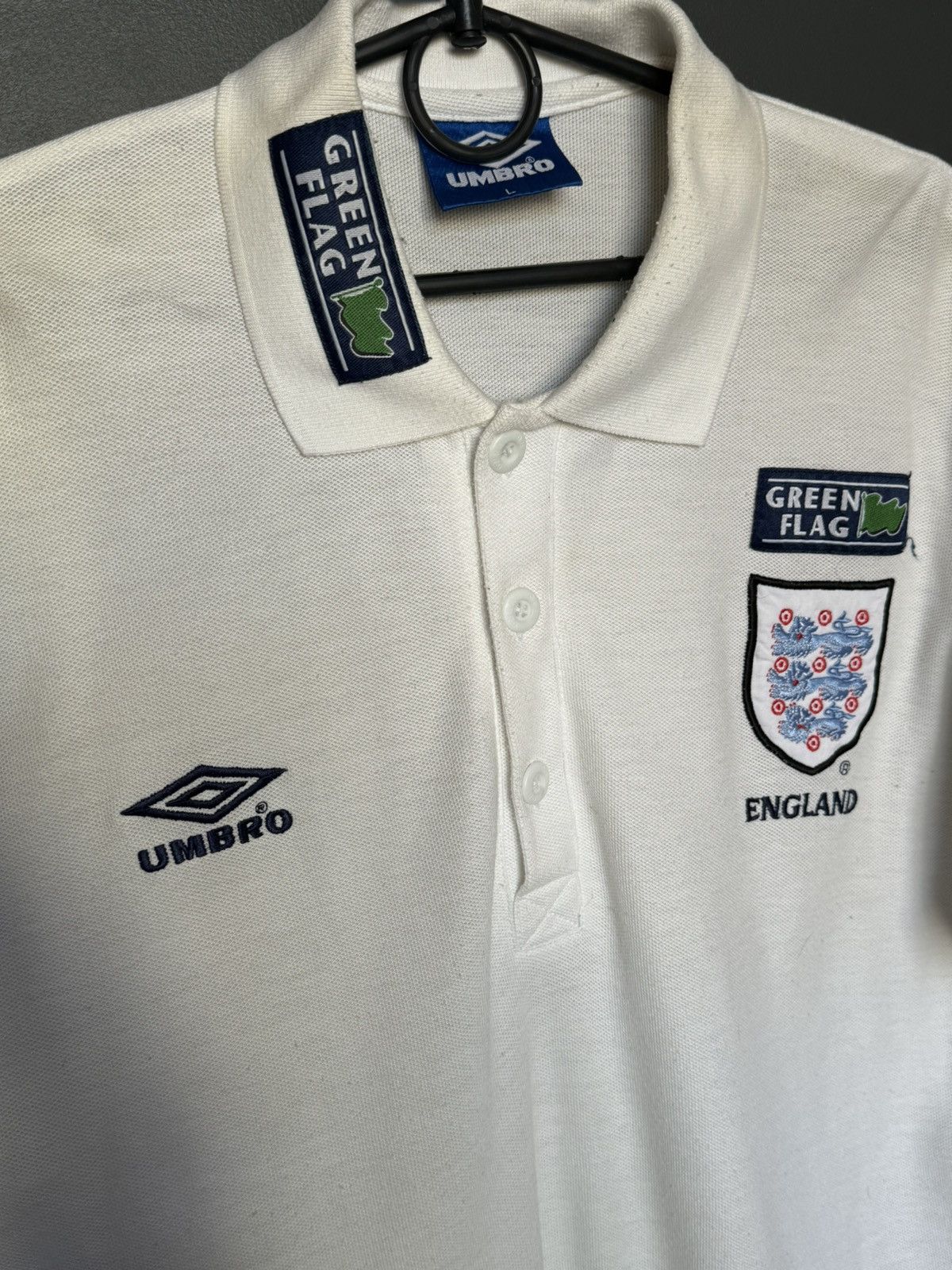 Umbro Vintage England National Team Football Training T-Shirt Size US L / EU 52-54 / 3 - 3 Thumbnail