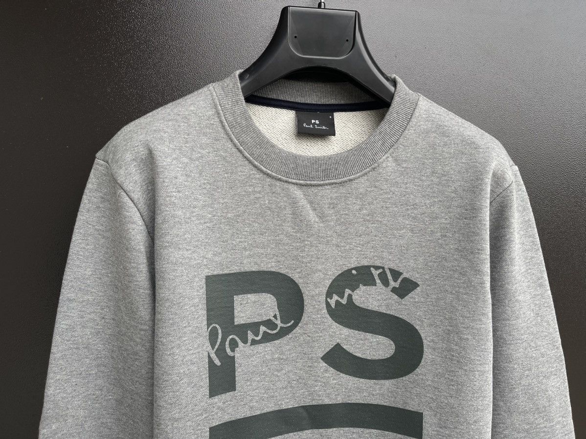 Paul Smith Paul Smith Cotton Big Logo Sweatshirt Gray Pullover Sweater Size US S / EU 44-46 / 1 - 2 Thumbnail