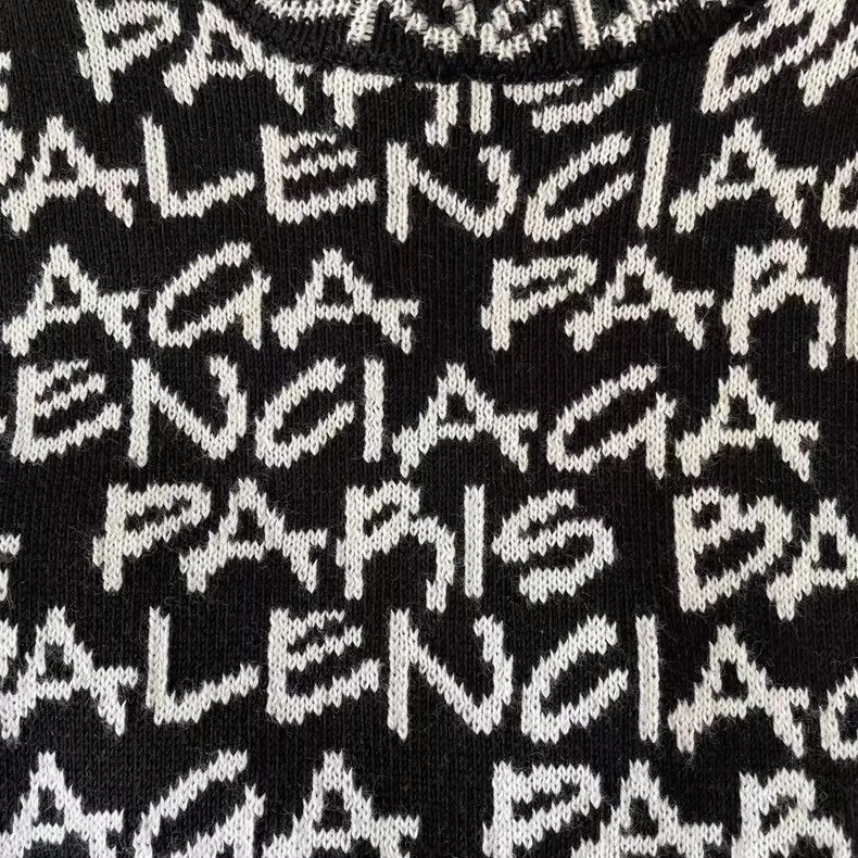 Balenciaga Balenciaga Cursive bullet screen sweater Size US S / EU 44-46 / 1 - 5 Thumbnail