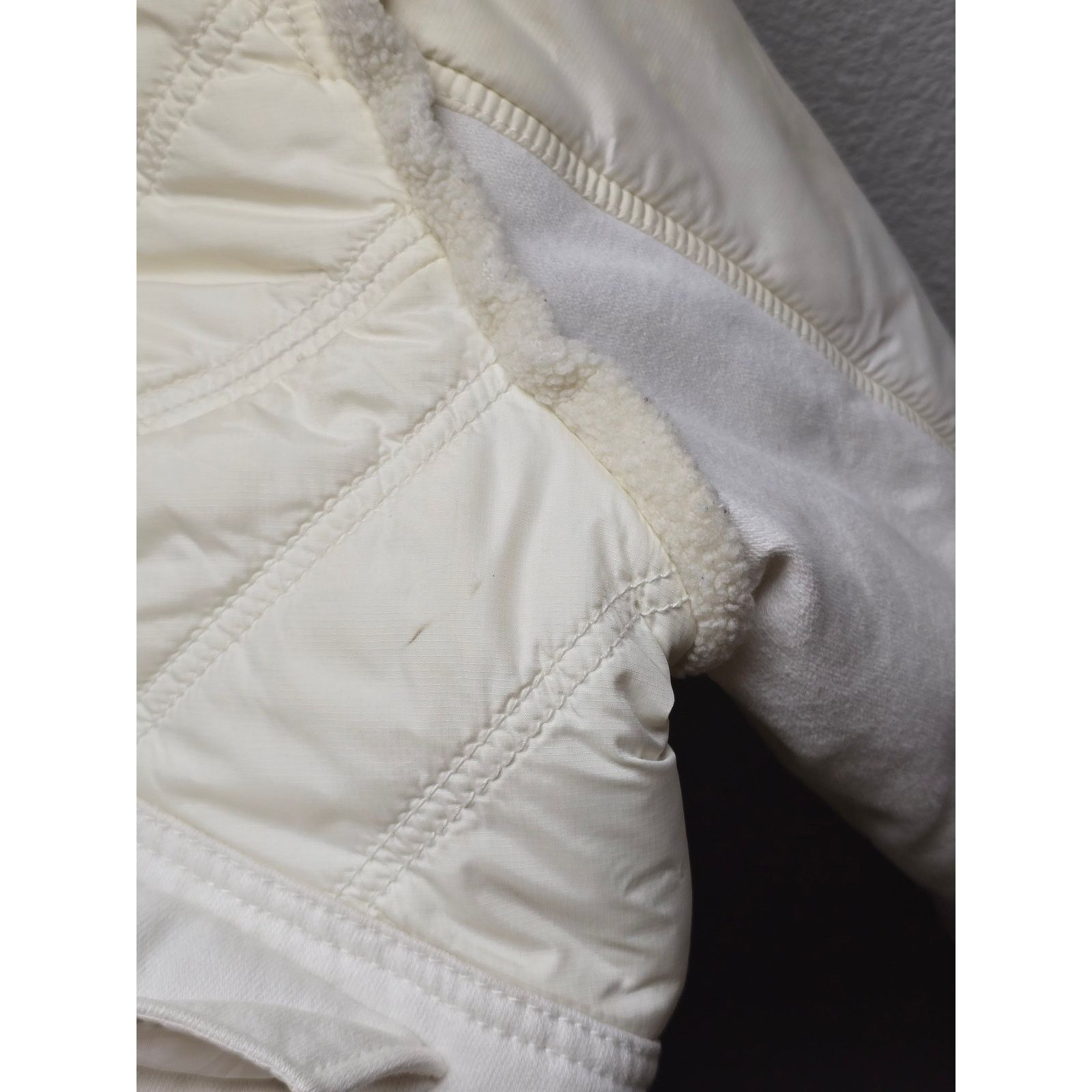 Tommy Hilfiger Womens Tommy Hilfiger White Quilted Jacket XL Ivory Coat Size XL / US 12-14 / IT 48-50 - 4 Thumbnail