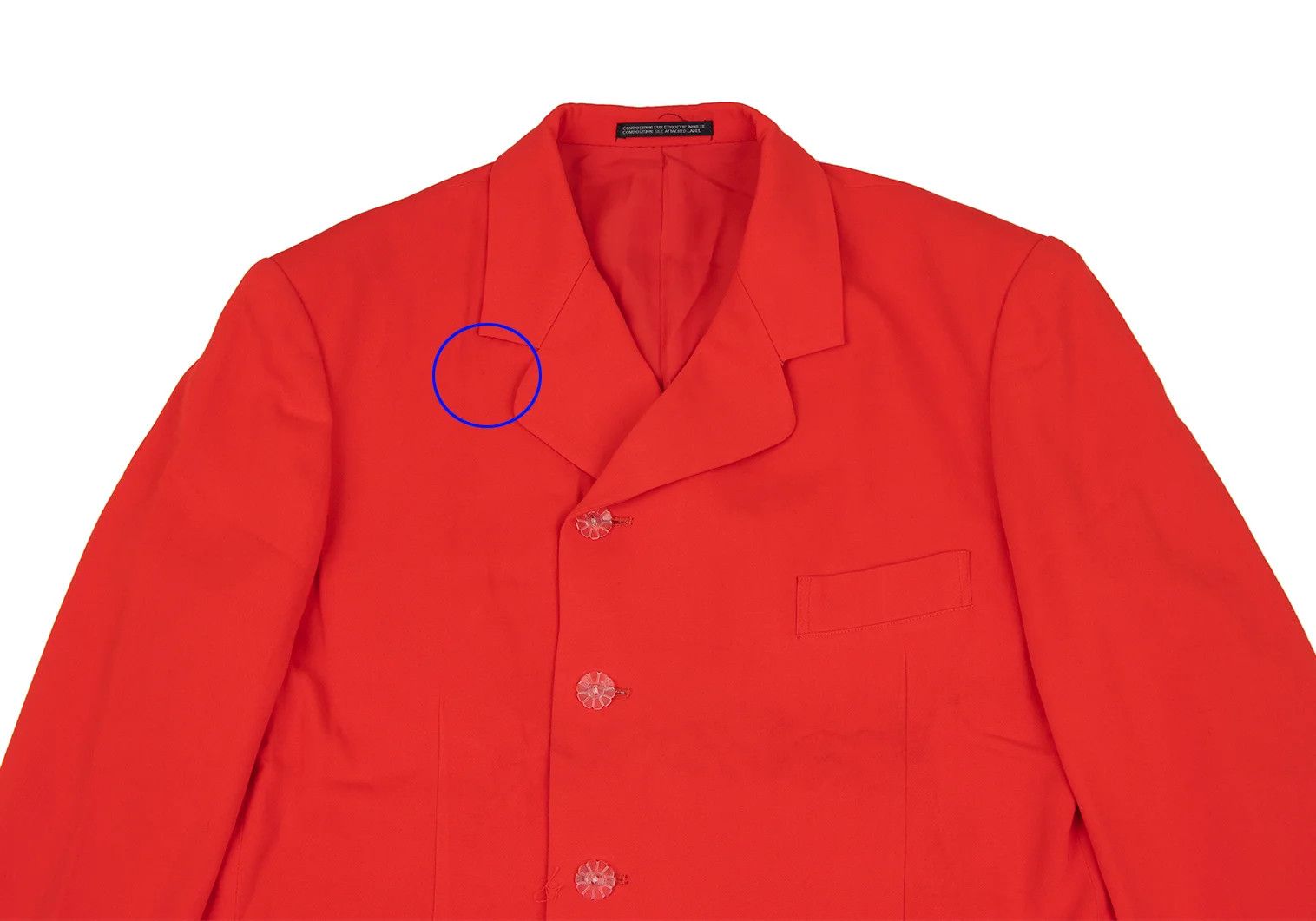 Yohji Yamamoto Yohji Yamamoto Rayon Jacket Red M Size US M / EU 48-50 / 2 - 2 Thumbnail