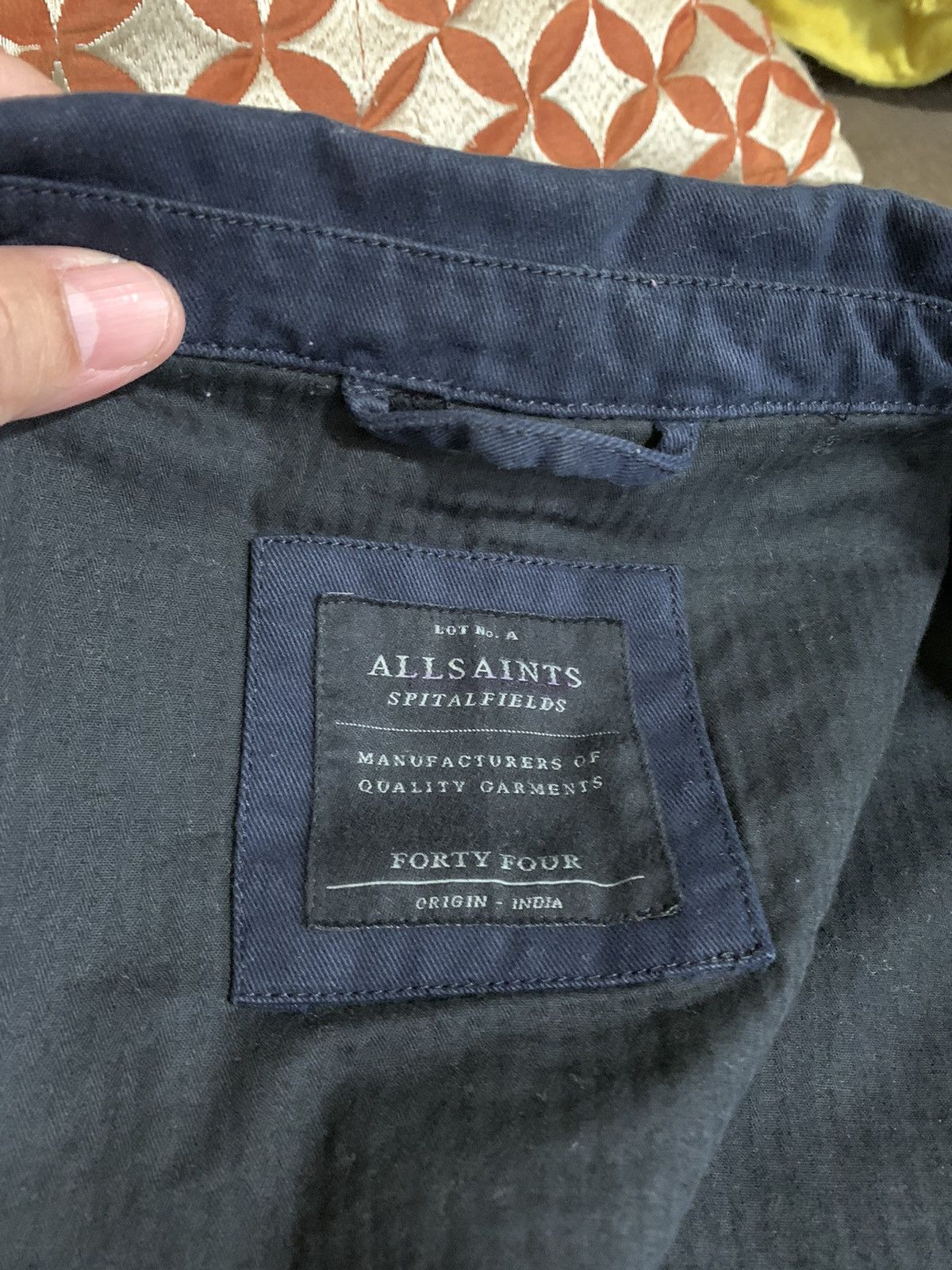 Allsaints Ascent Blazer Cotton Size 44S - 10 Thumbnail