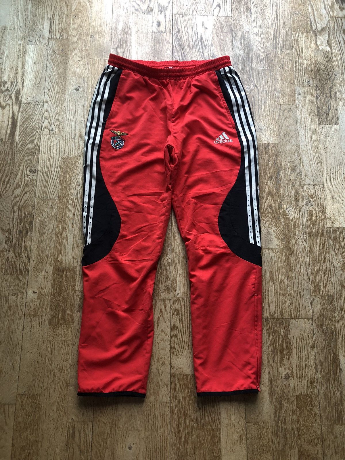 BENFICA LISBON ADIDAS FOOTBALL SOCCER SWEATPANTS JOGGERS
