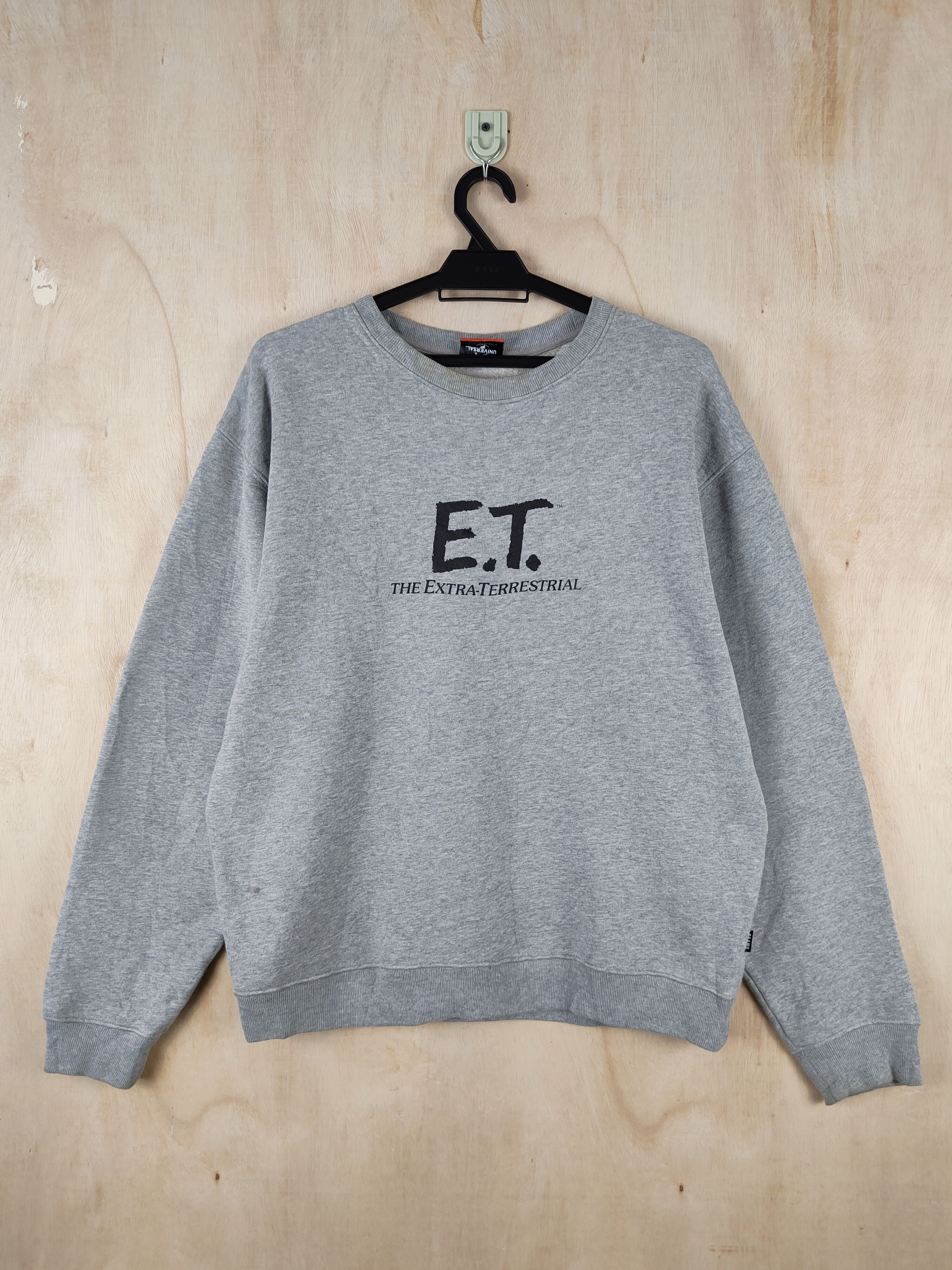 image of Beams Plus x Movie Beams X E.t Universal Studio Movie Sweatshirts S2567 in Grey, Men's (Size Large)