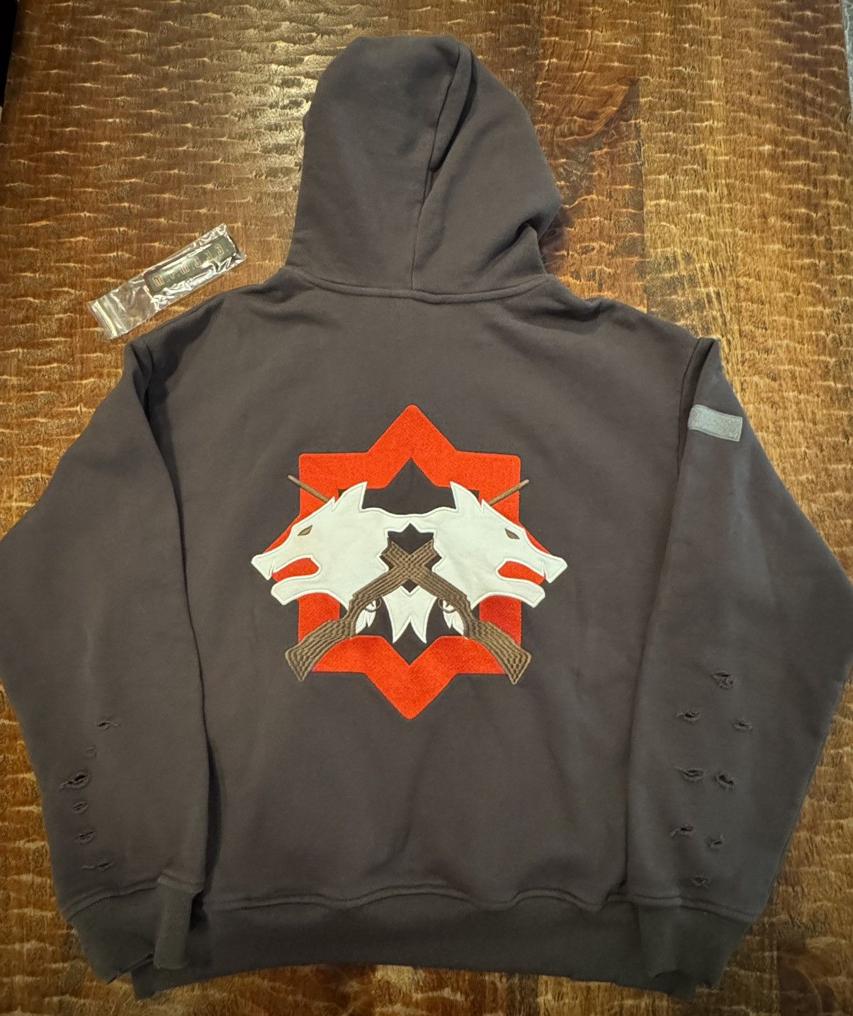 murd333r.fm MFM Special Ops Brown Wolf Hoodie L with patch Size US L / EU 52-54 / 3 - 4 Thumbnail