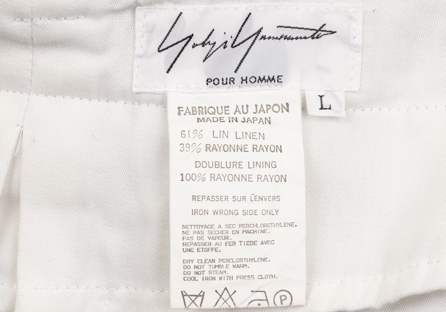Yohji Yamamoto Yohji Yamamoto Linen-Blend Striped Tapered Pants Size US 38 / EU 54 - 20 Thumbnail