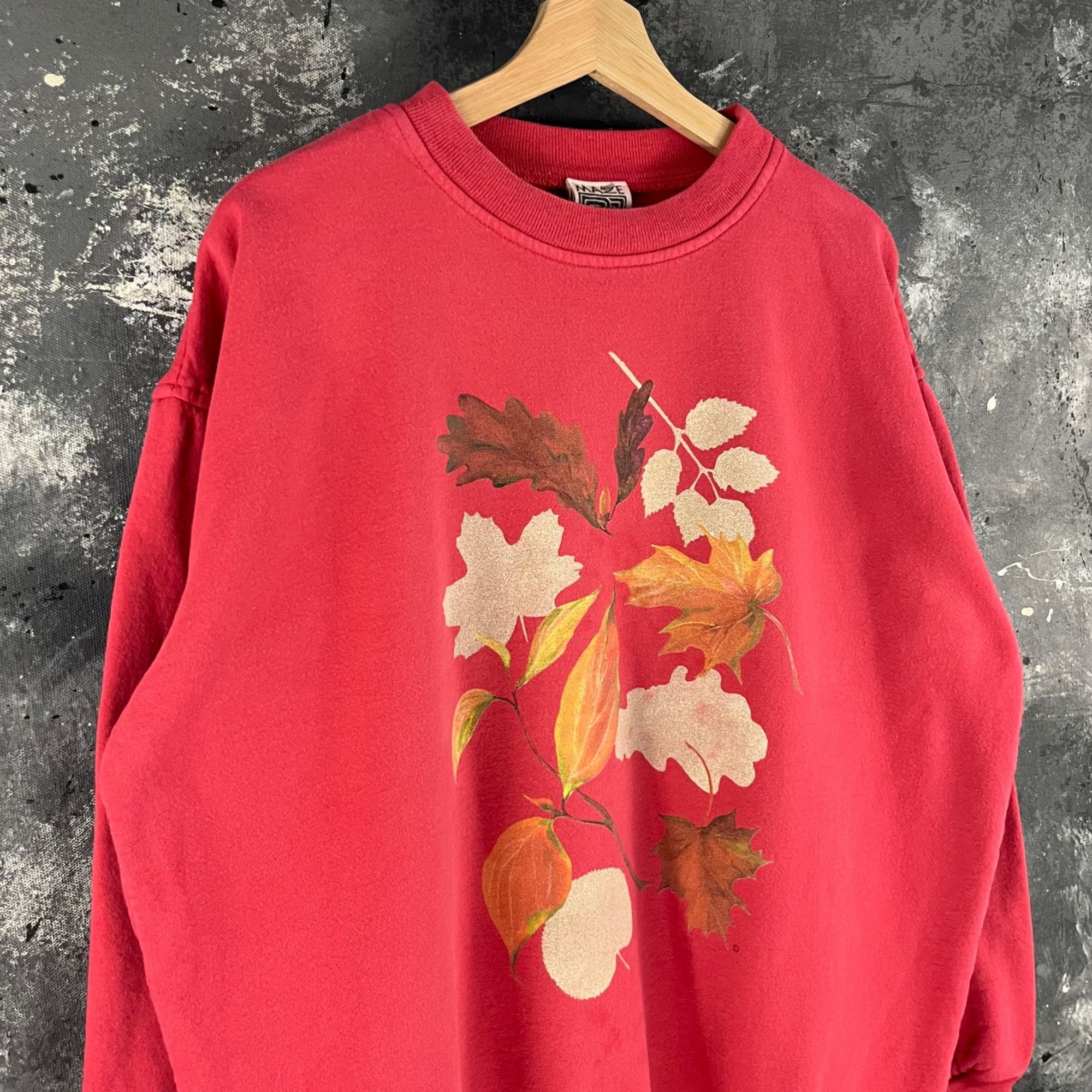 Vintage Vintage 90’s Fall Leaves sweatshirt Size US L / EU 52-54 / 3 - 2 Thumbnail