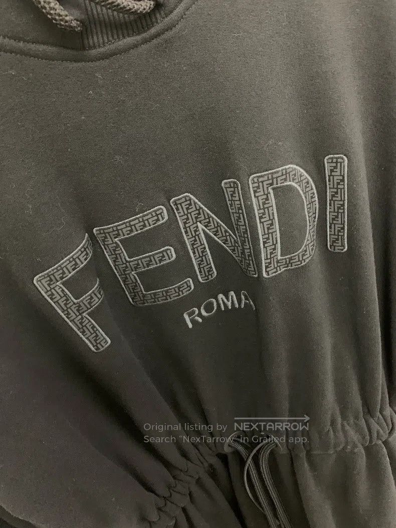 Fendi Fendi Black large logo waist-cinching sweater dress Size XS / US 0-2 / IT 36-38 - 2 Thumbnail