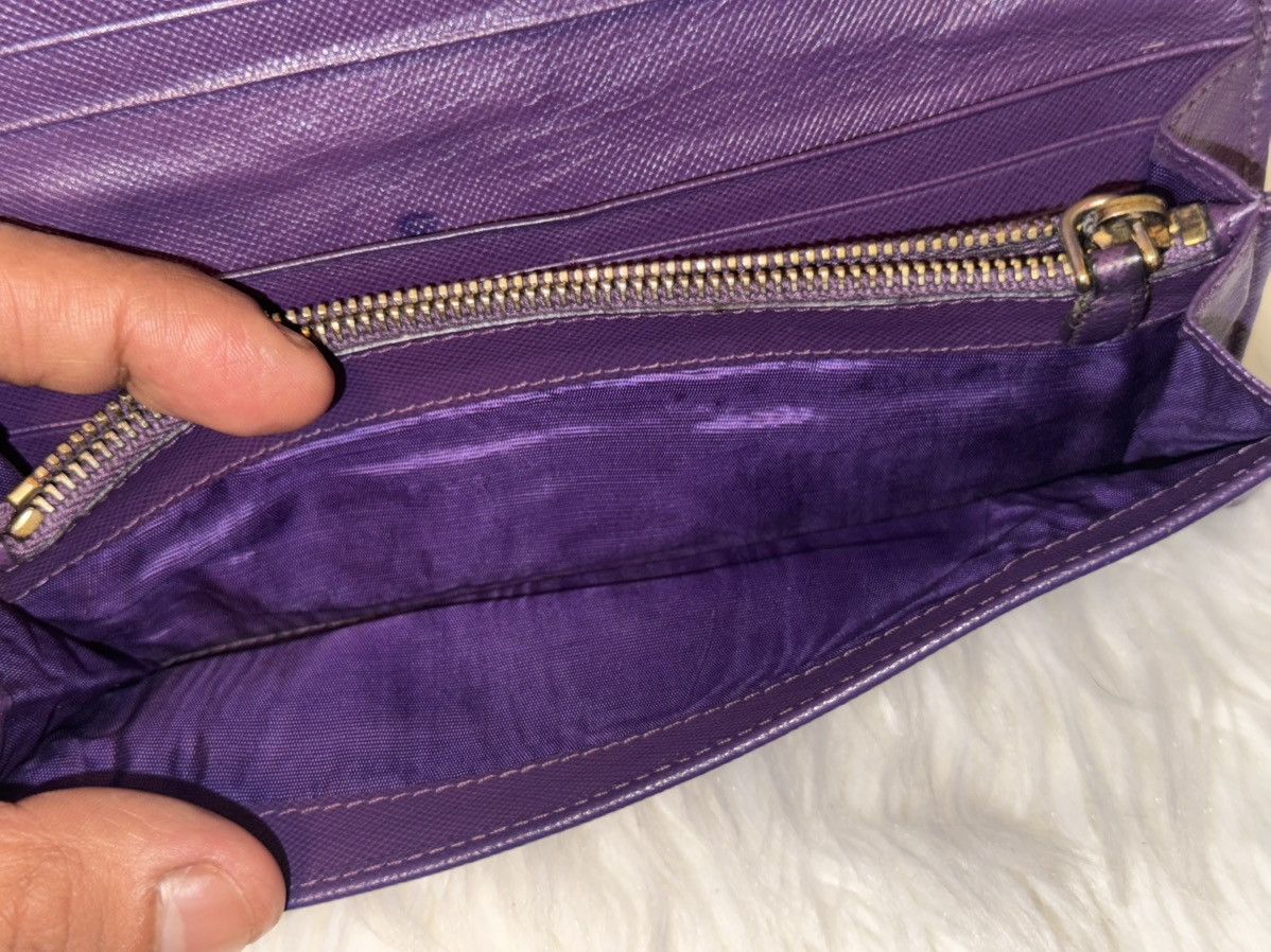 Prada Prada Purple Quilted Nylon Wallet Size ONE SIZE - 4 Thumbnail