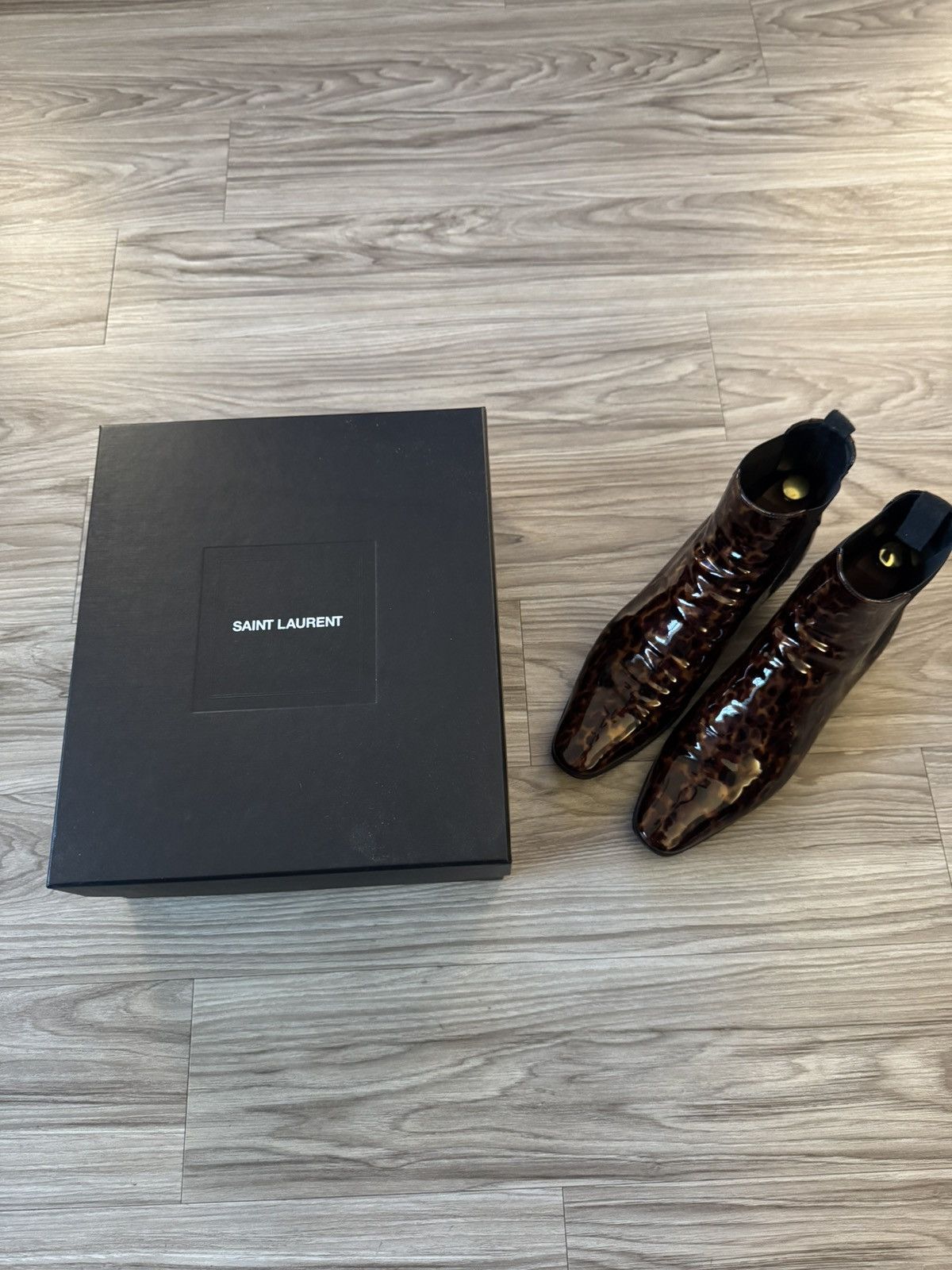 Saint Laurent Paris SAINT LAURENT SS 2020 MENS TORTOISESHELL BOOT Size US 11 / EU 44 - 5 Thumbnail