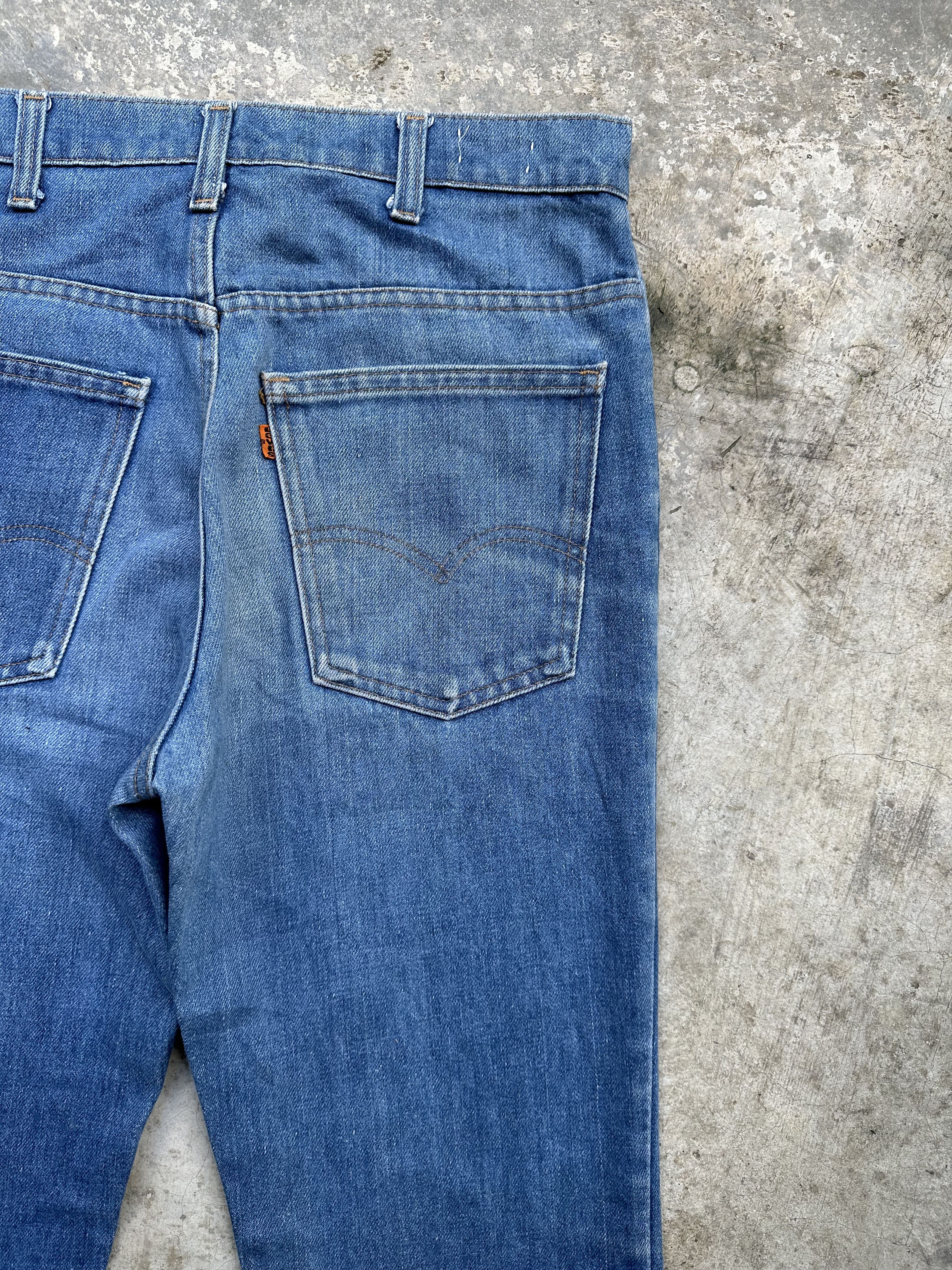 Levi's Rare!! 70s 646 Orange Tab Talon 42 Flare Bell Bottom Jeans Size US 32 / EU 48 - 20 Thumbnail