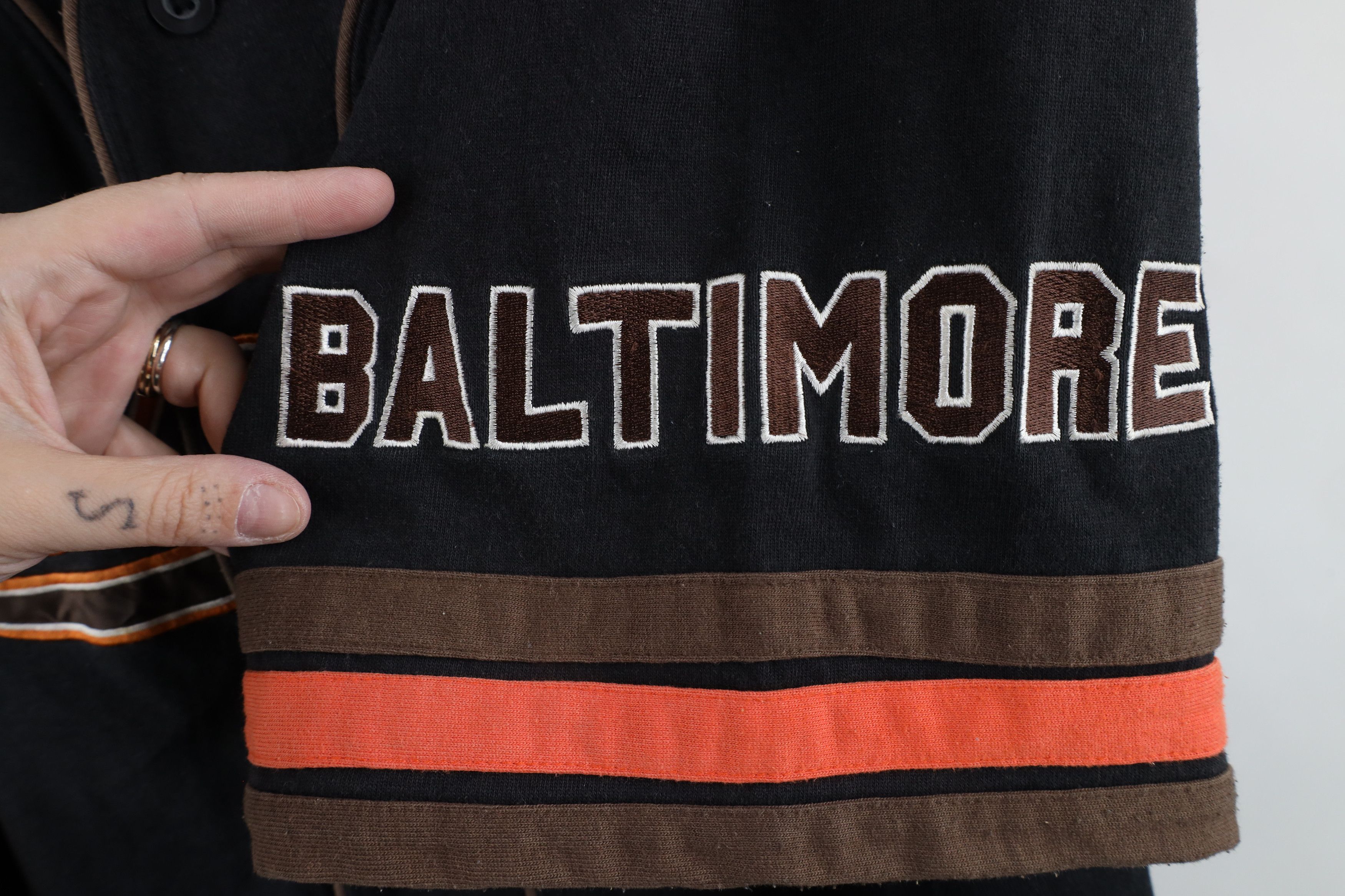 Vintage Vintage 90s League Baltimore Black Sox Baseball Jersey Black Size US XL / EU 56 / 4 - 4 Thumbnail