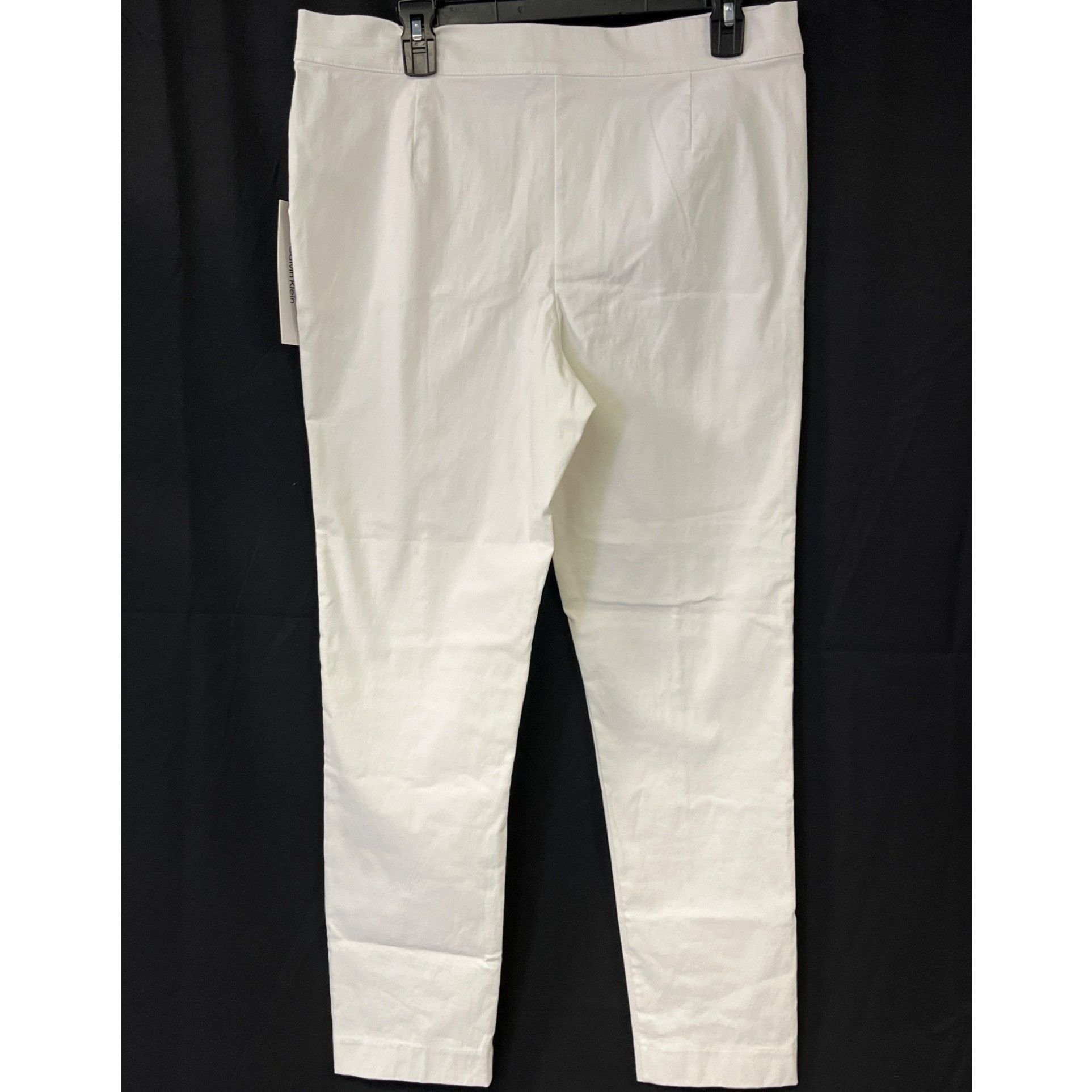 Calvin Klein Calvin Klein Women's White Dress Pants/Flat Front Sz 14 SKU Size 36" / US 14 / IT 50 - 3 Thumbnail