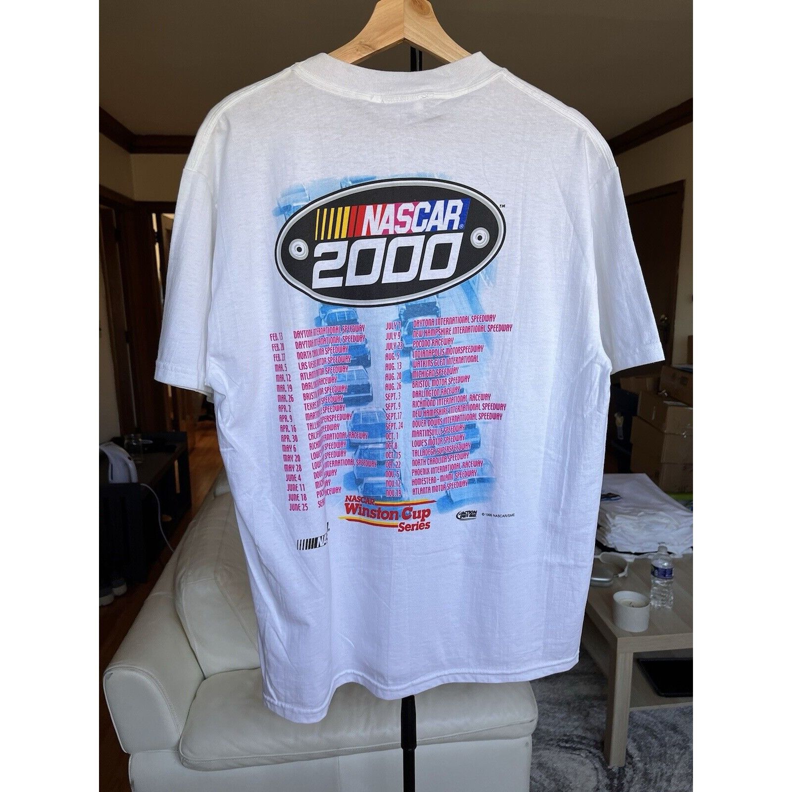 NASCAR VINTAGE NASCAR RACING MILLENNIUM 2000 90S Y2K GRAPHIC TEE Size US L / EU 52-54 / 3 - 4 Thumbnail