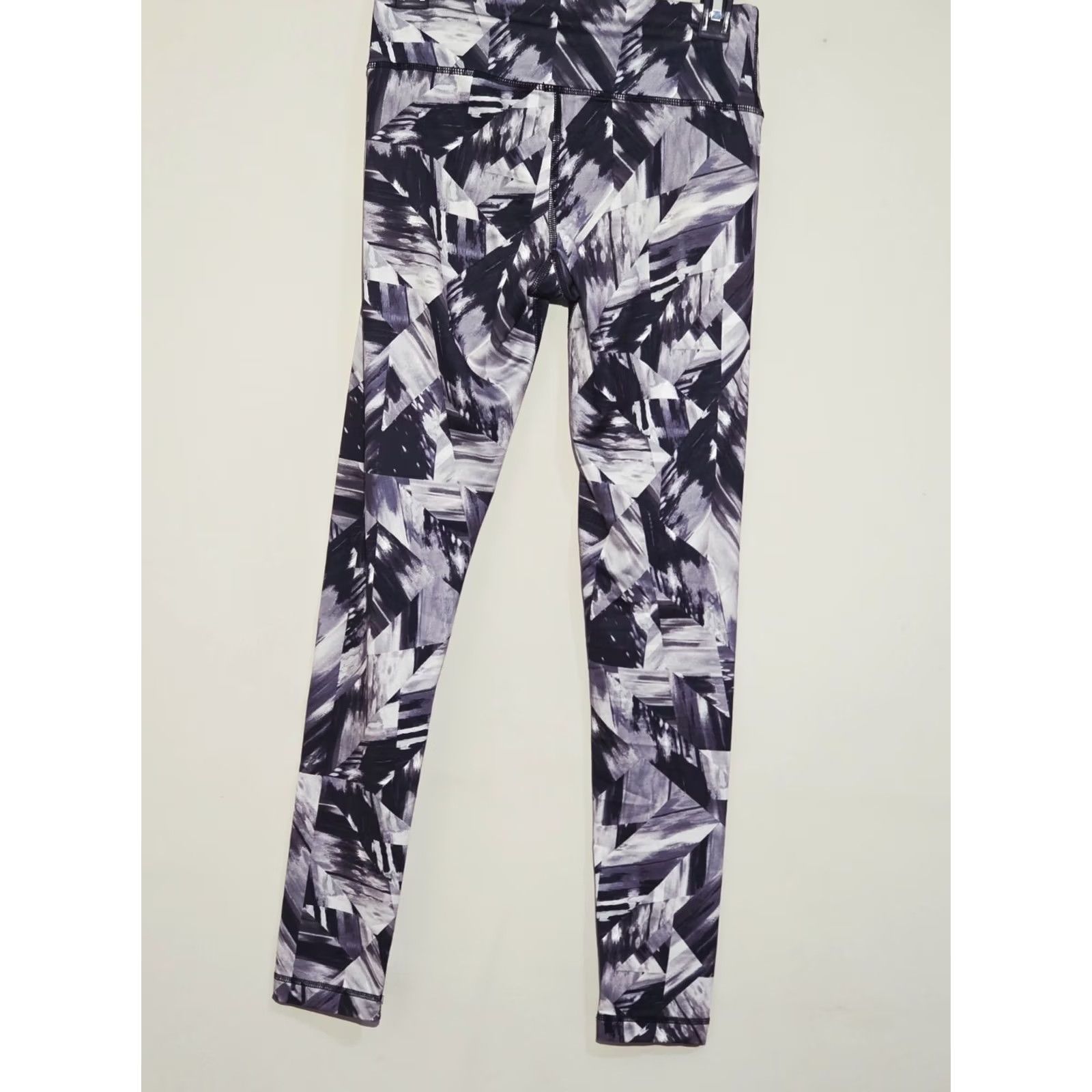 Vintage Reflex 90 Degree Women's Leggings Yoga Pants XS White Geometric Pattern Spandex Polyester Ankle Skinny Size 26" / US 2 / IT 38 - 4 Thumbnail